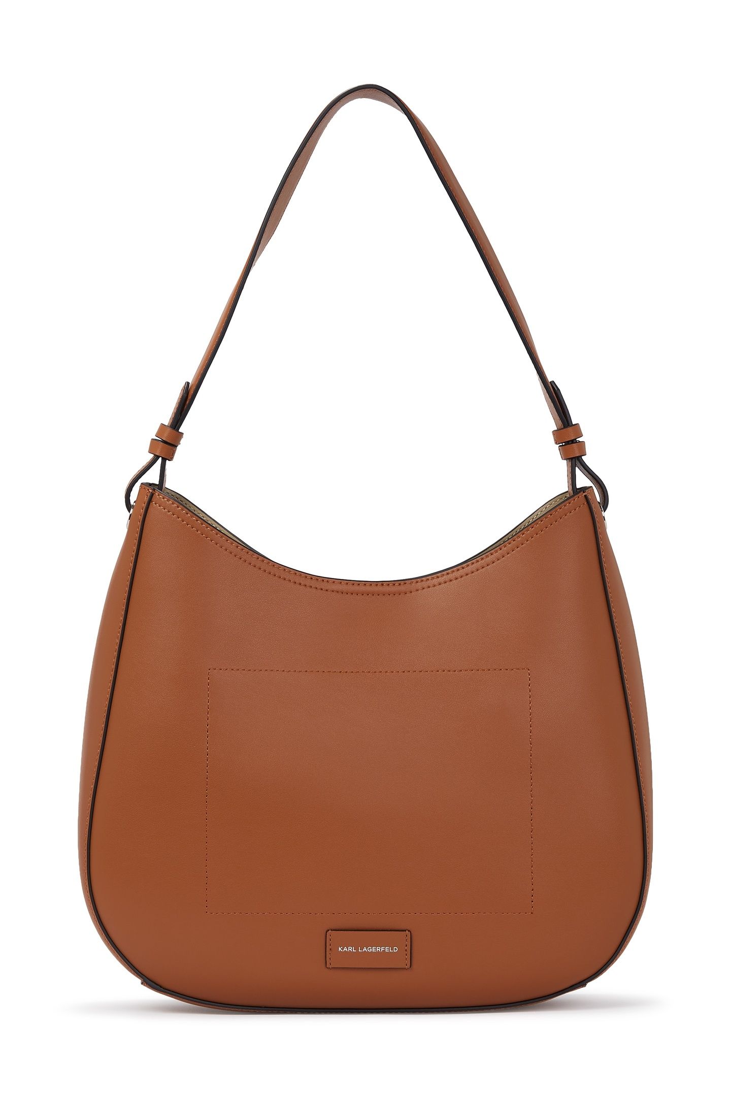 K/CIRCLE HOBO BAG PERFORATED DARK TAN 4