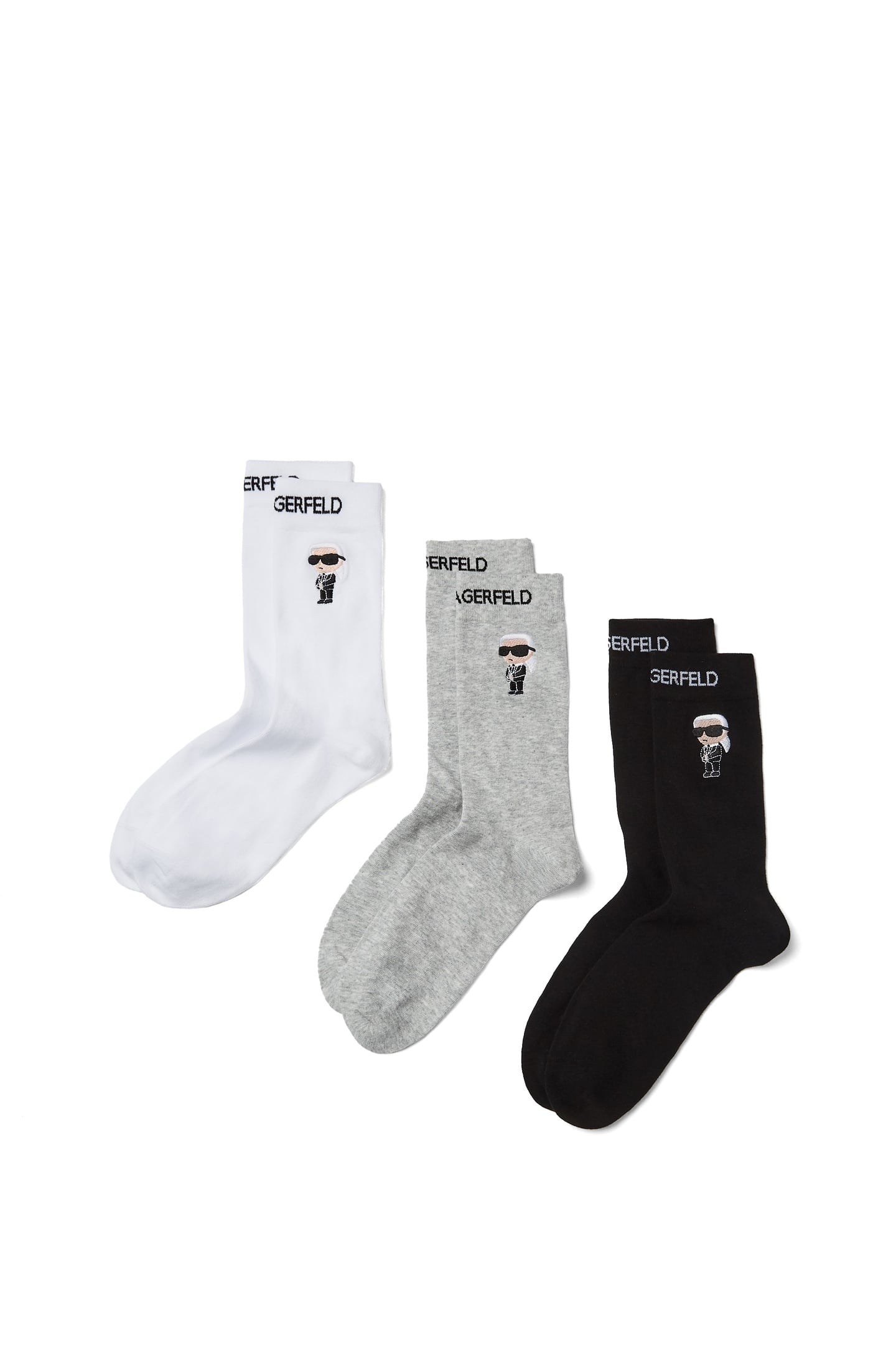 IKON SOCKS (3P) BLACK/WHITE/GREY 1