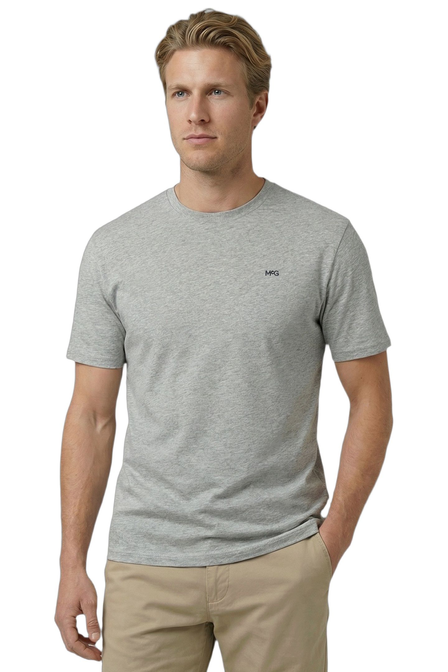 ESSENTIAL MCG EMBR T-SHIRT MEDIUM GREY MELANGE 1