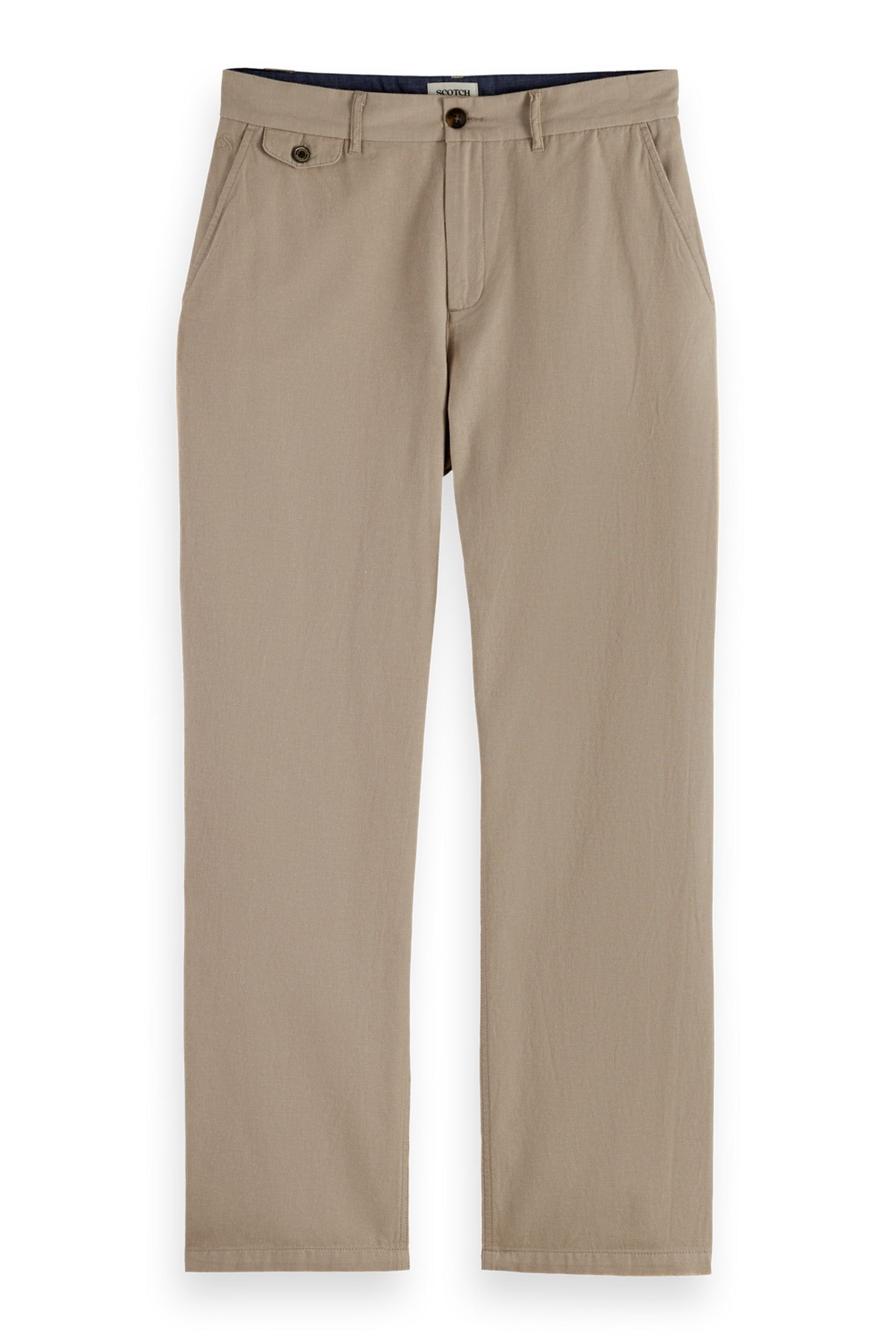 OTIS - RELAXED STRAIGHT-FIT COTTON LINEN TWILL CHINO PLAZA T 1