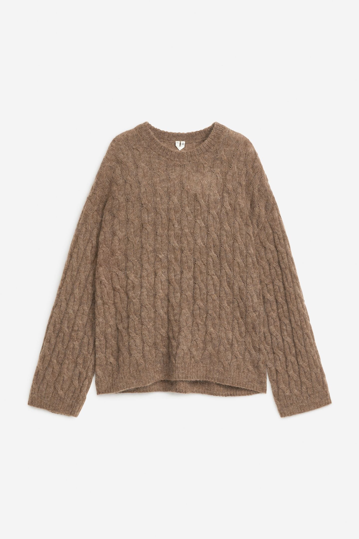STRAUSS CABLE SWEATER BEIGE 3