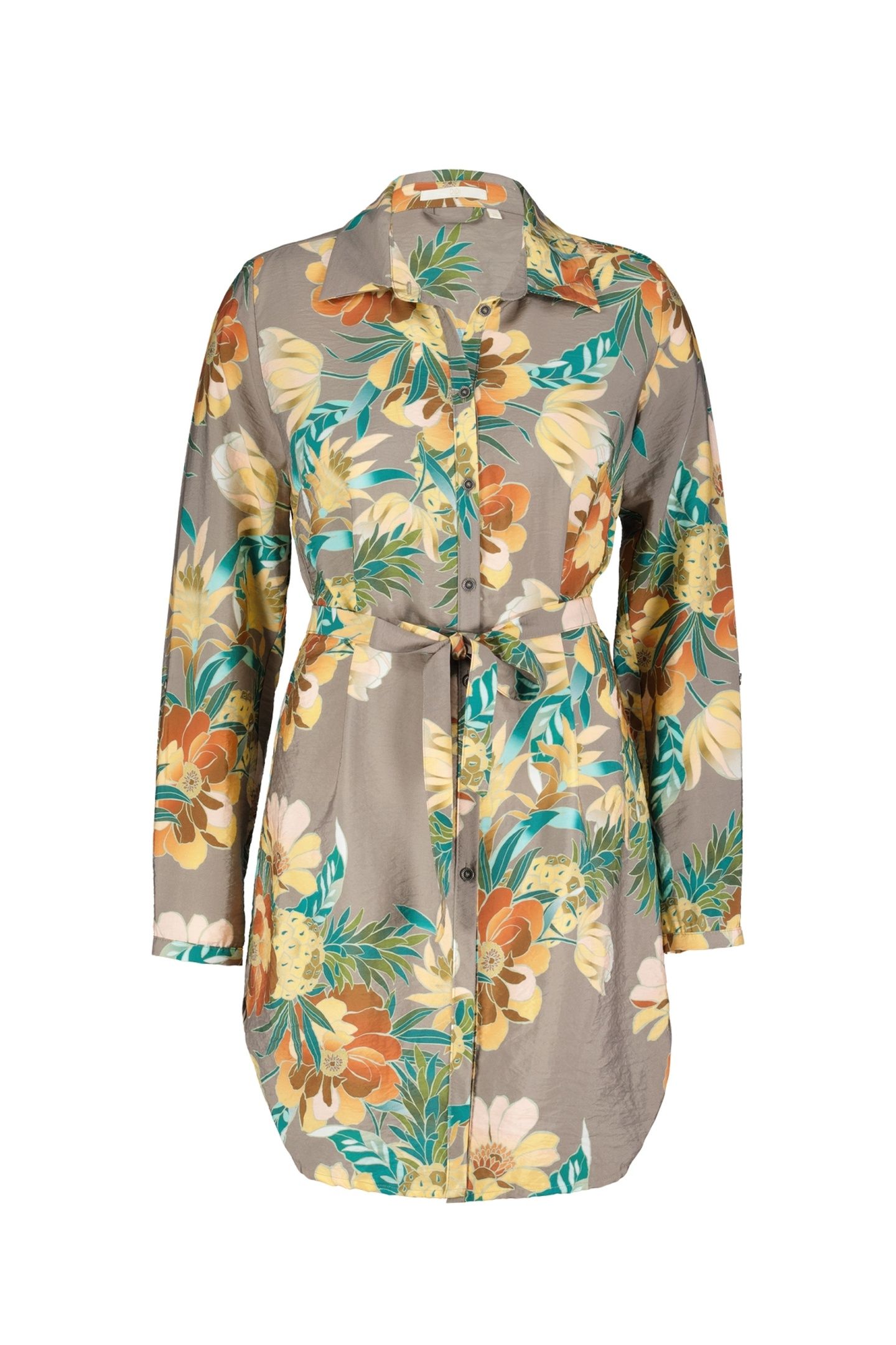 TUNIC JOLIE TAUPE RISING SUN PRINT 5