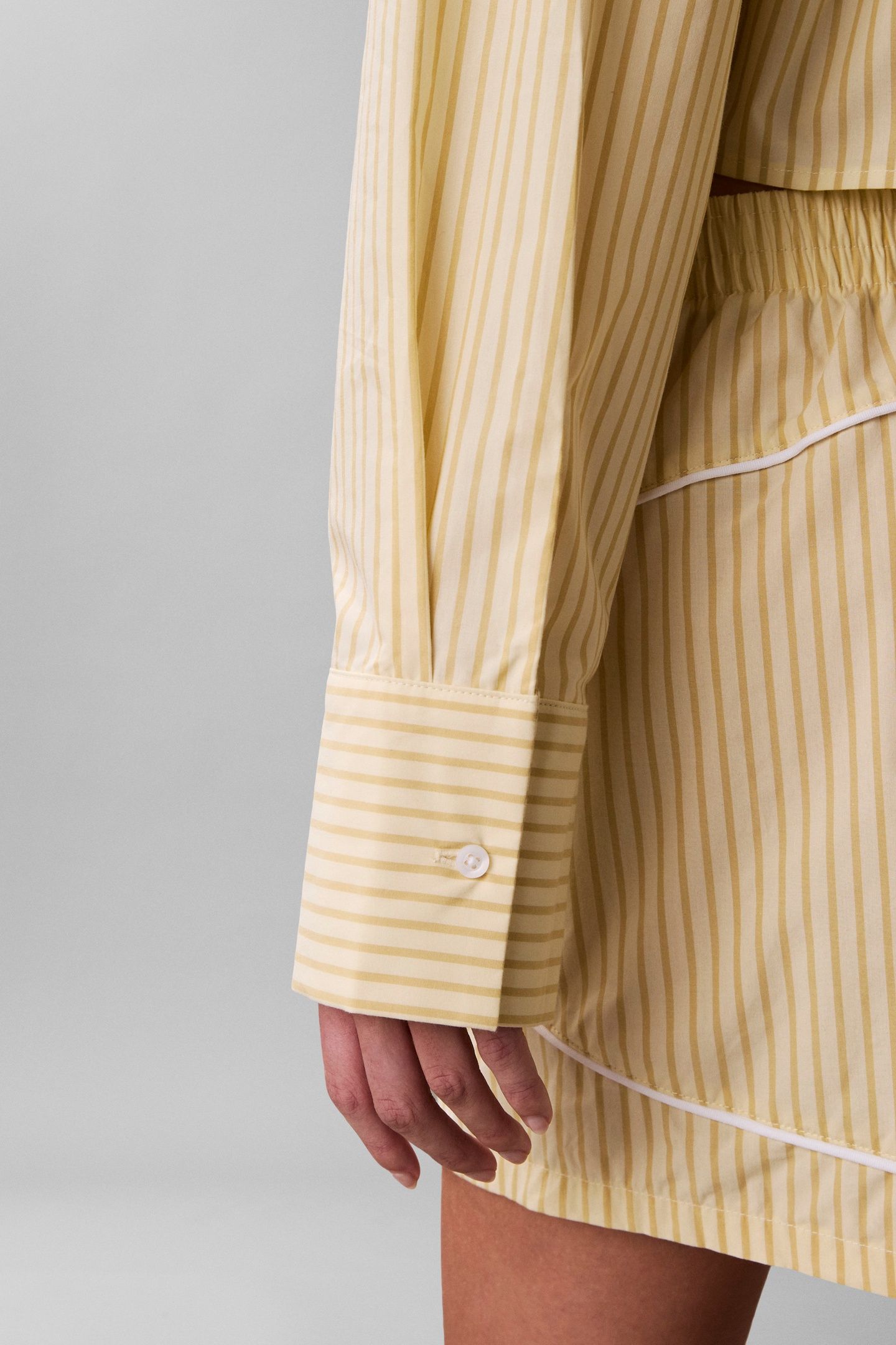 CK GRAPHIC CROPPED SLEEP TOP SERA STRIPE PEAR SORBET 5