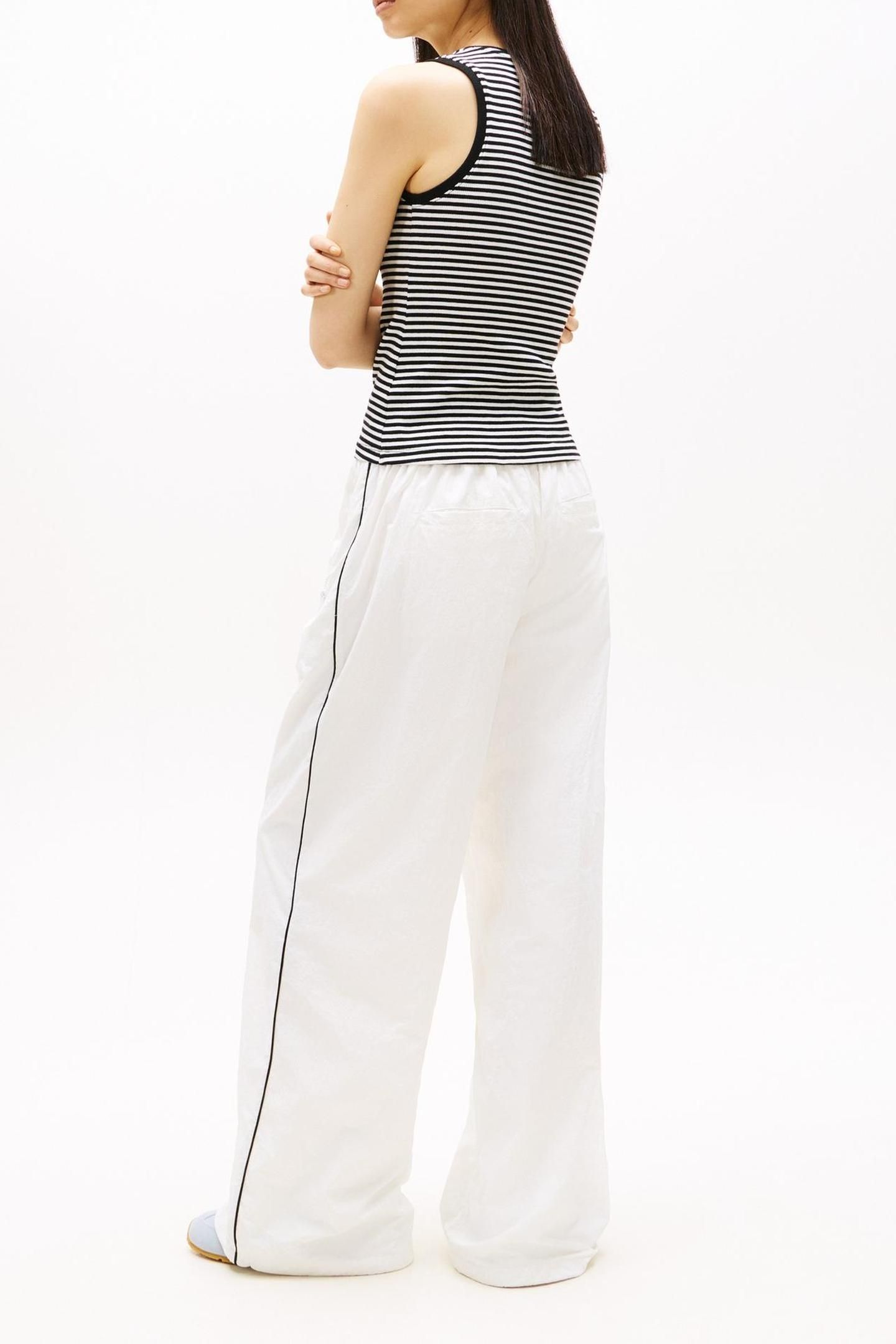 TJW ESSENTIAL RIB T-SHIRT BLACK/ECRU STRIPE 3