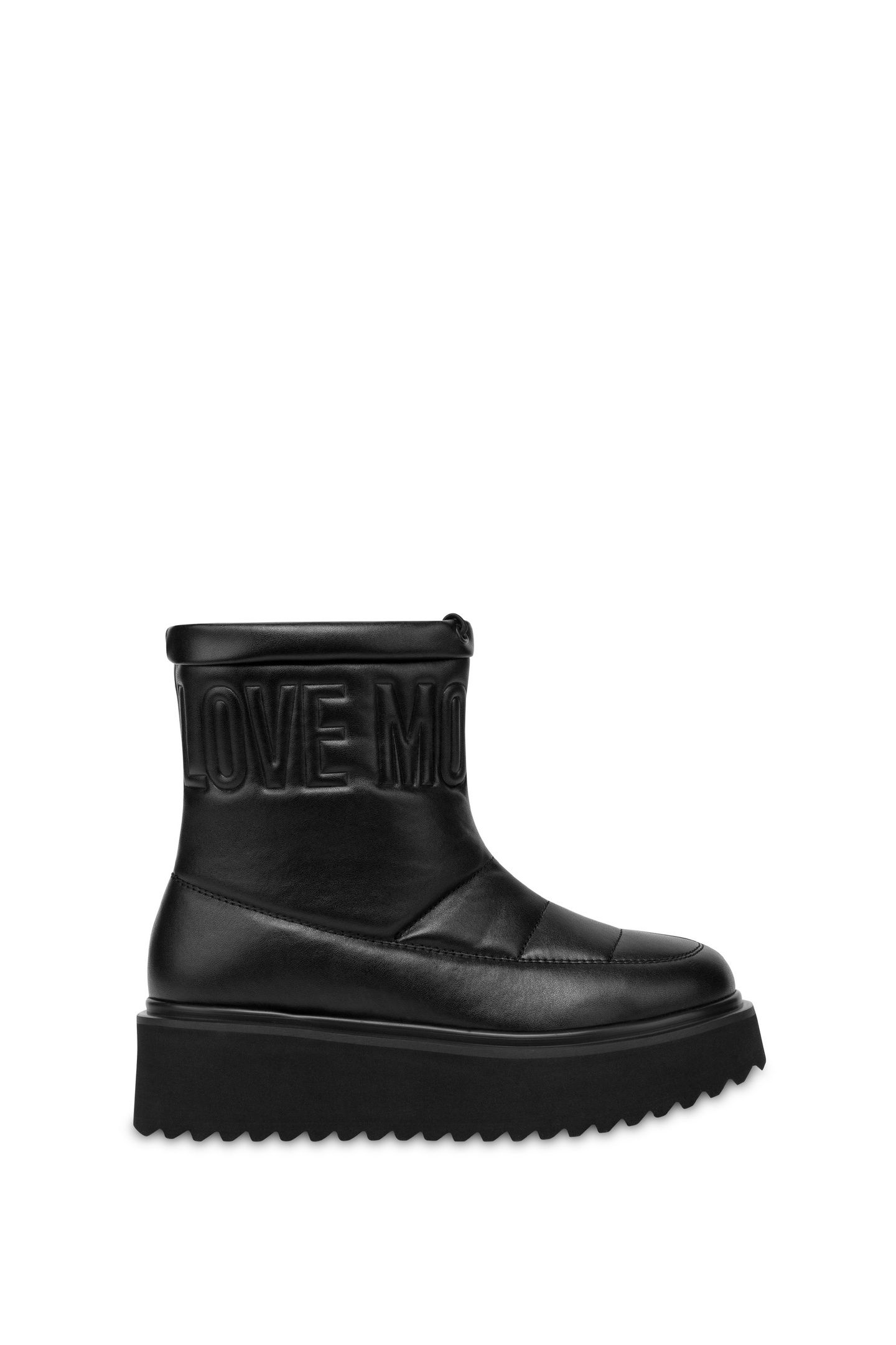 PLATFORM POWER NAPPA LEATHER SNOW BOOTS BLACK 1