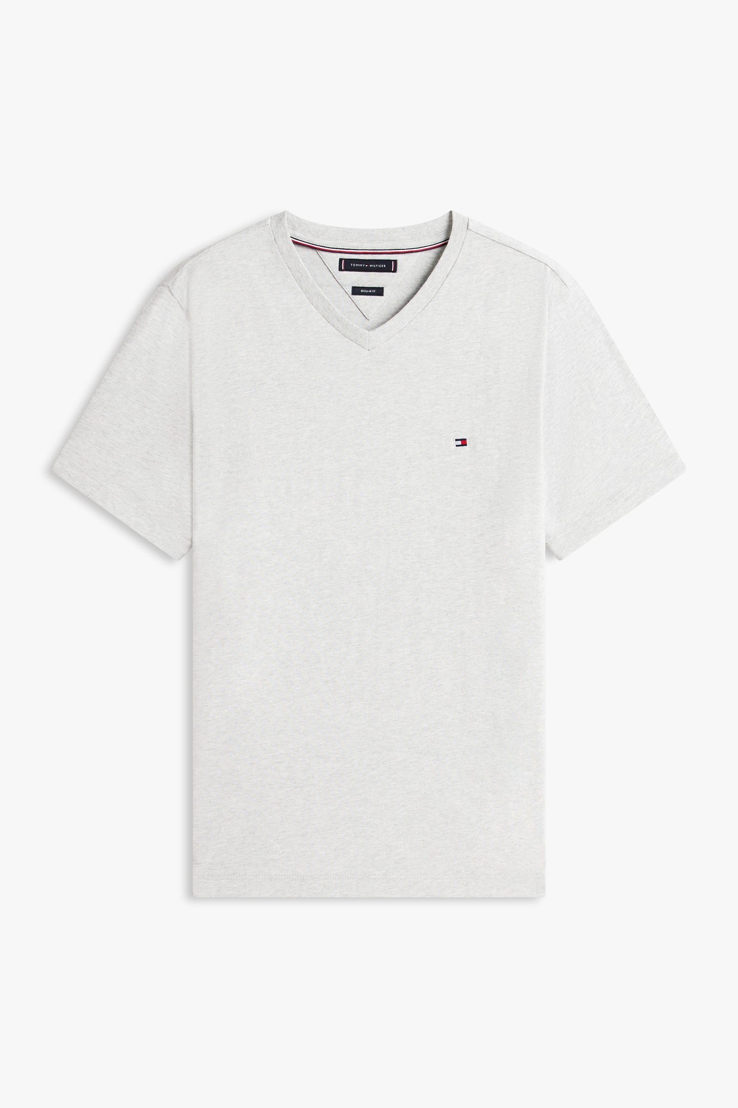 ESSENTIAL V-NECK TEE LIGHT GREY HEATHER 4