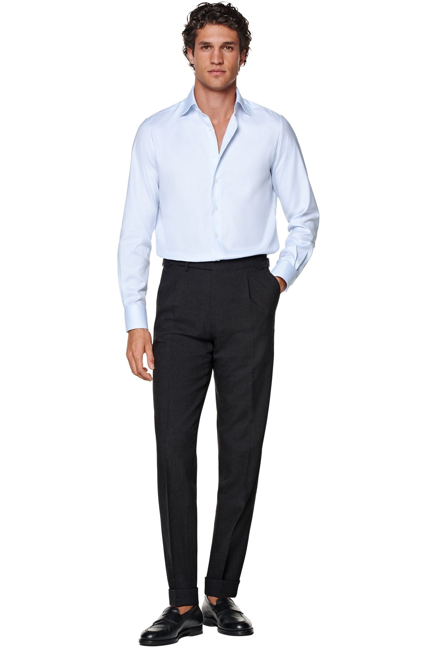 TRAVELLER LIGHT BLUE CLASSIC FORMAL SHIRTS LIGHT BLUE 2