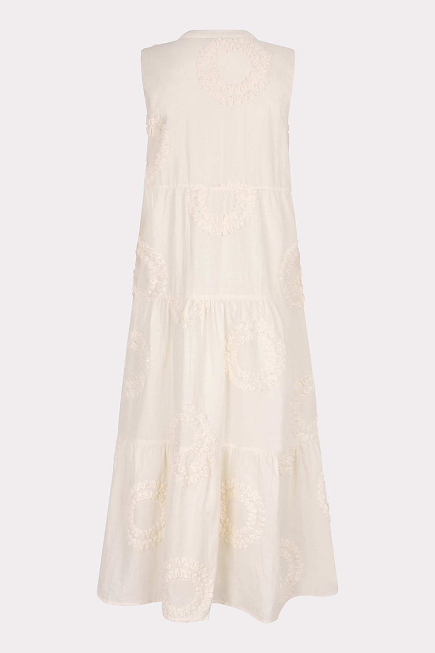 DRESS SLV/LSS 3D CIRCLED EMBROIDERY OFF WHITE 5