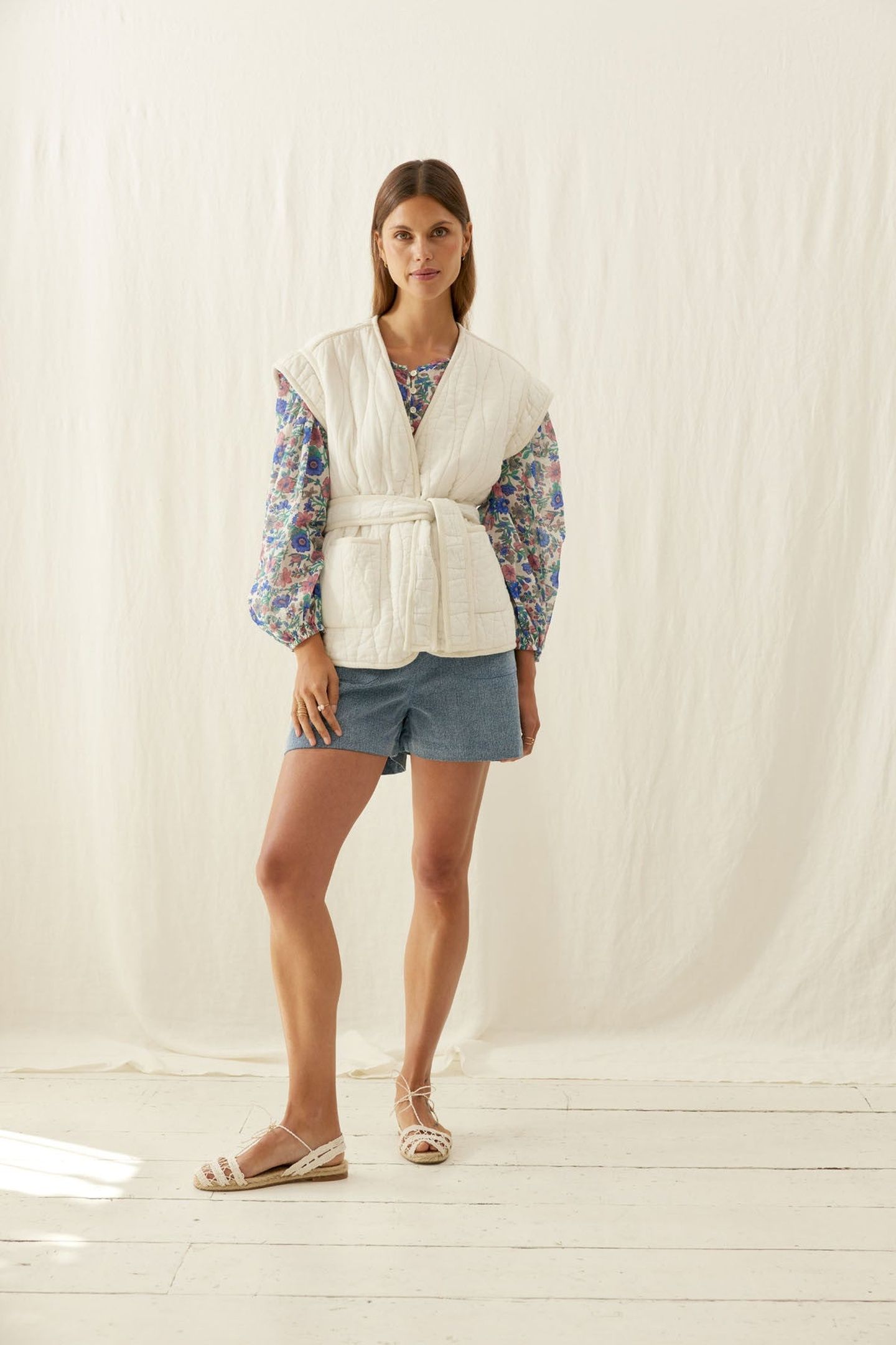 REVERSIBLE VEST ANDRE BLUE SUMMER MEADOW 2