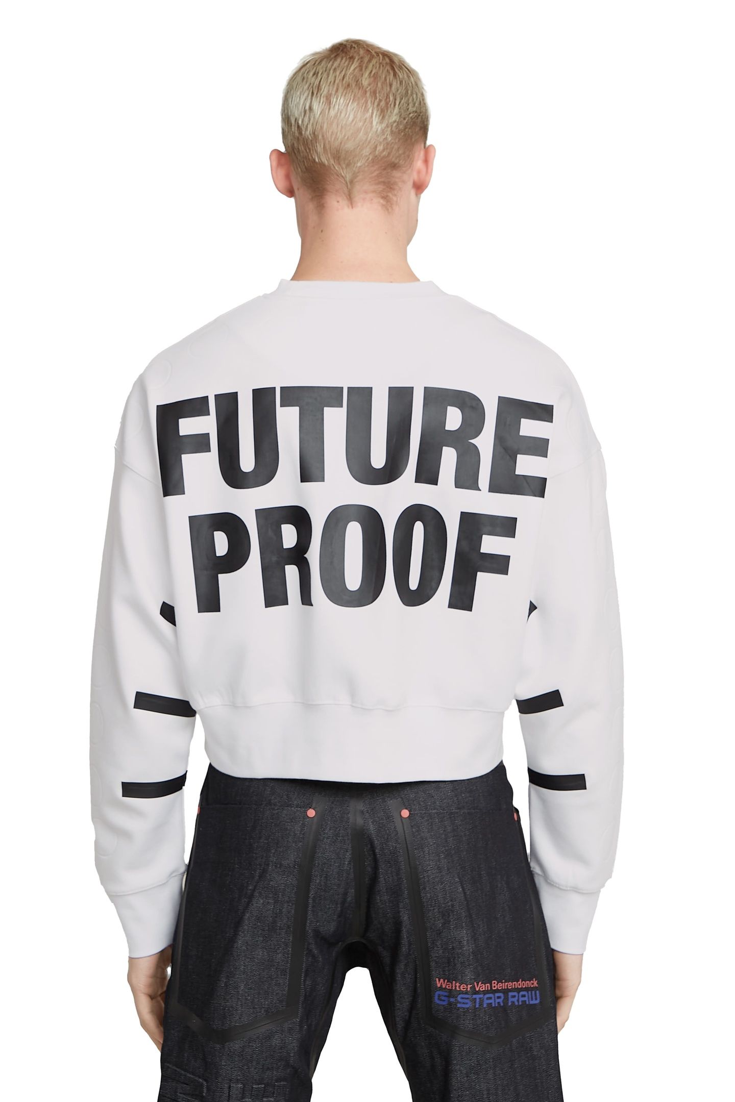 GSXWVB OVERSIZED SHORT SWEAT WHITE 2