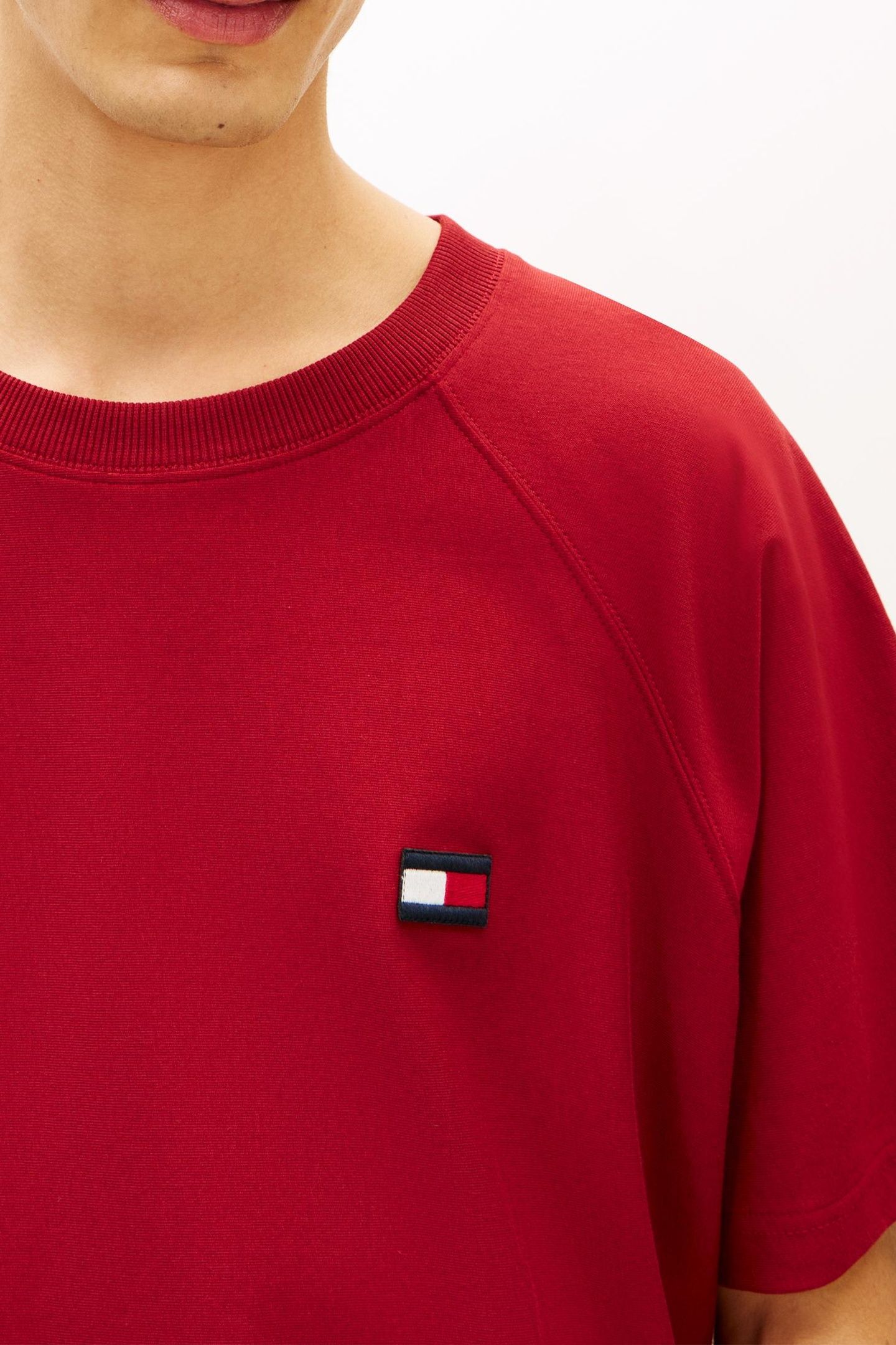 TOMMY FLAG ELEVATED T-SHIRT REGATTA RED 5