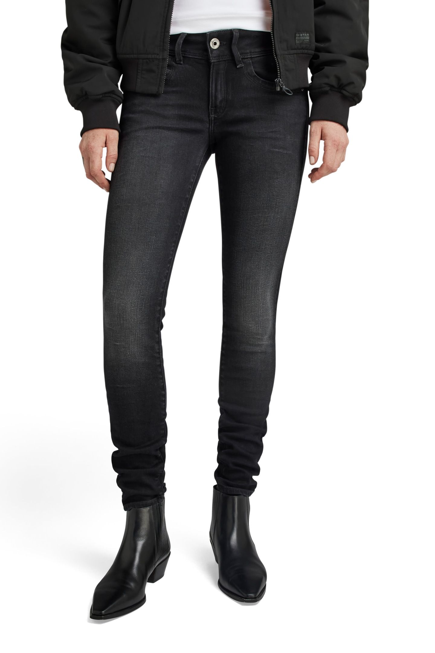 LYNN MID SKINNY FADED BLACK MAGNET 1