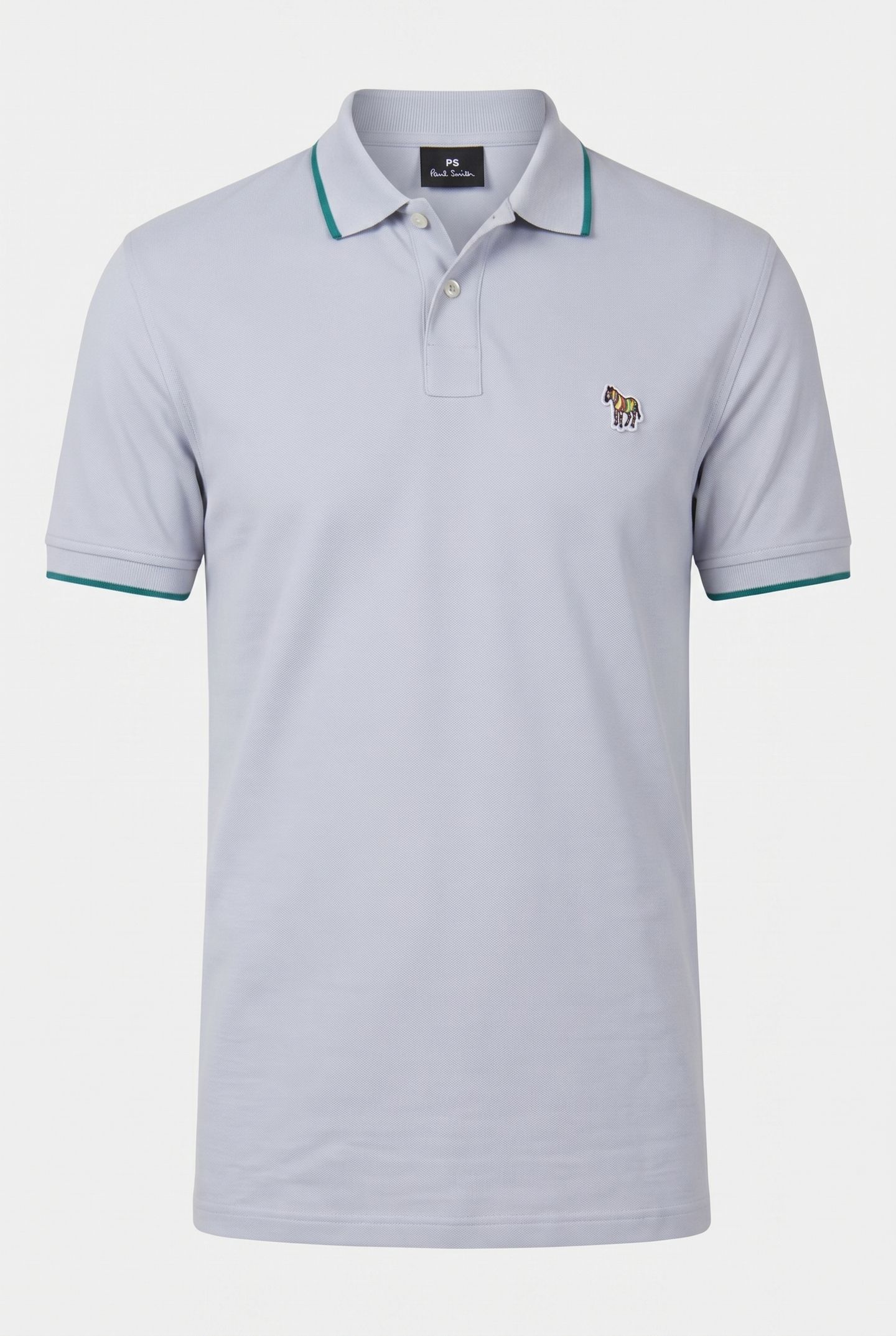 SLIM FIT POLO ZEB BADGE GREY 3