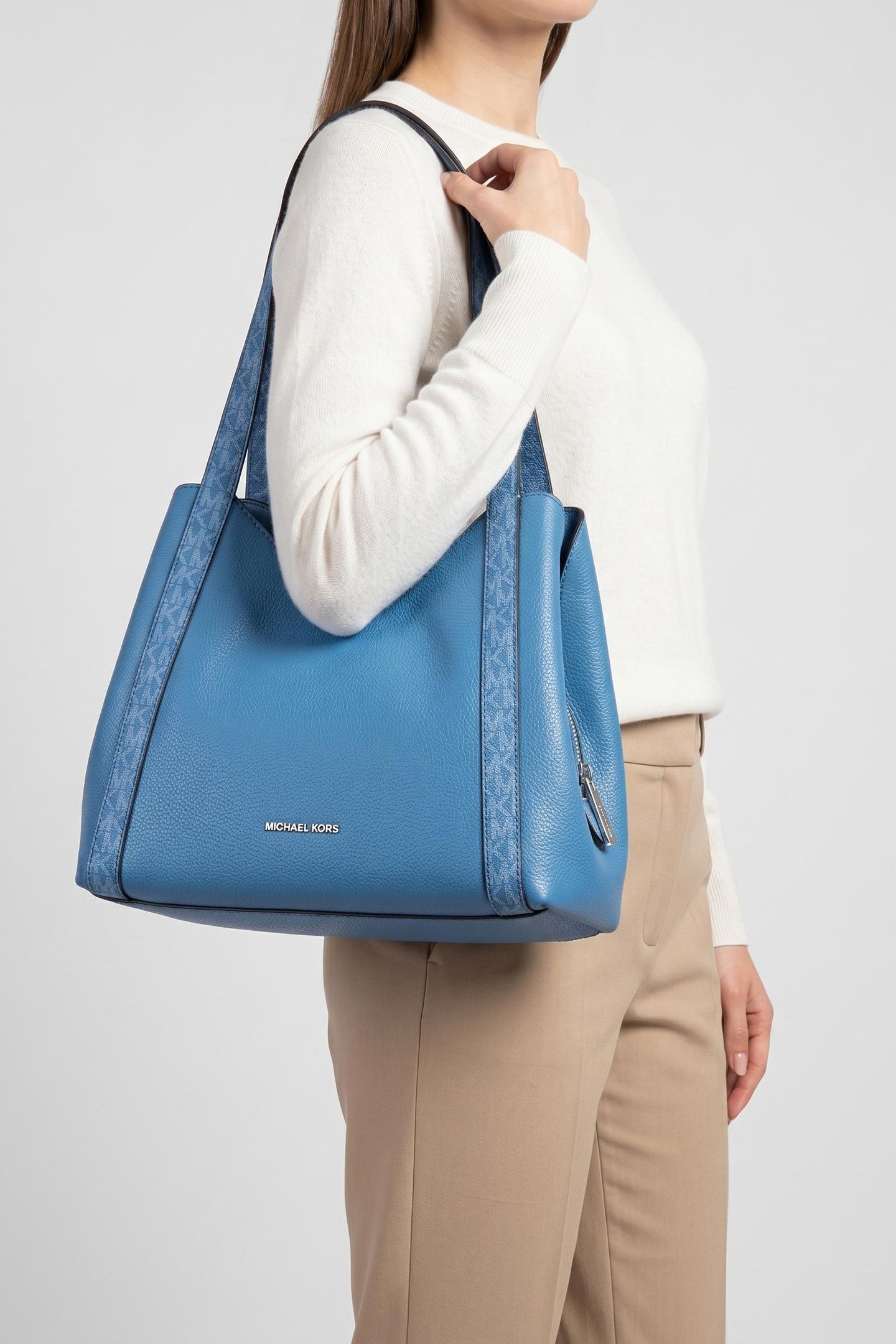 LARGE SHOULDER TOTE BAG HERITGE BLUE 1