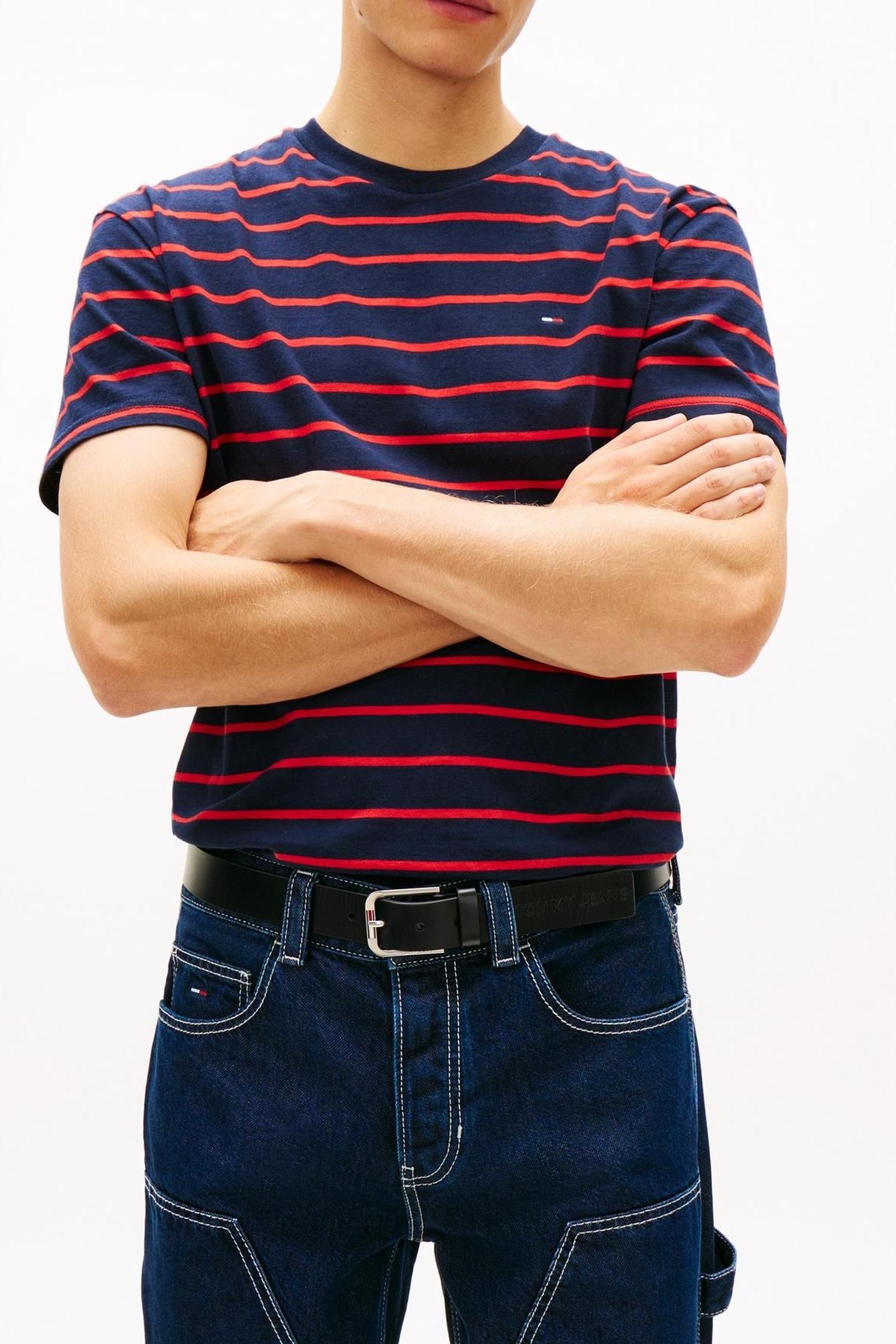 TJM REGULAR STRIPE SS TEE DARK NIGHT NAVY STRIPE 3