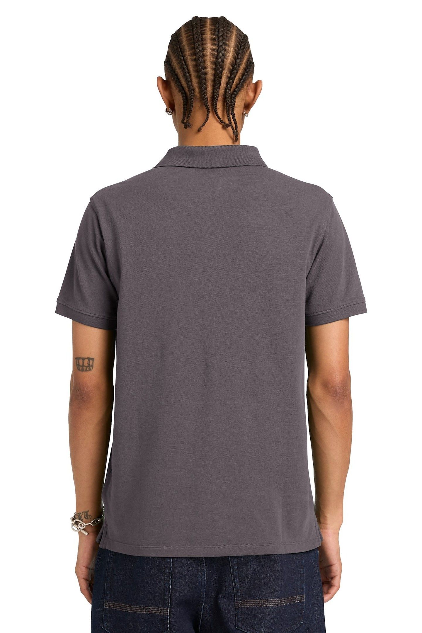 SHORT SLEEVE STRETCH POLO DARK GREY 3