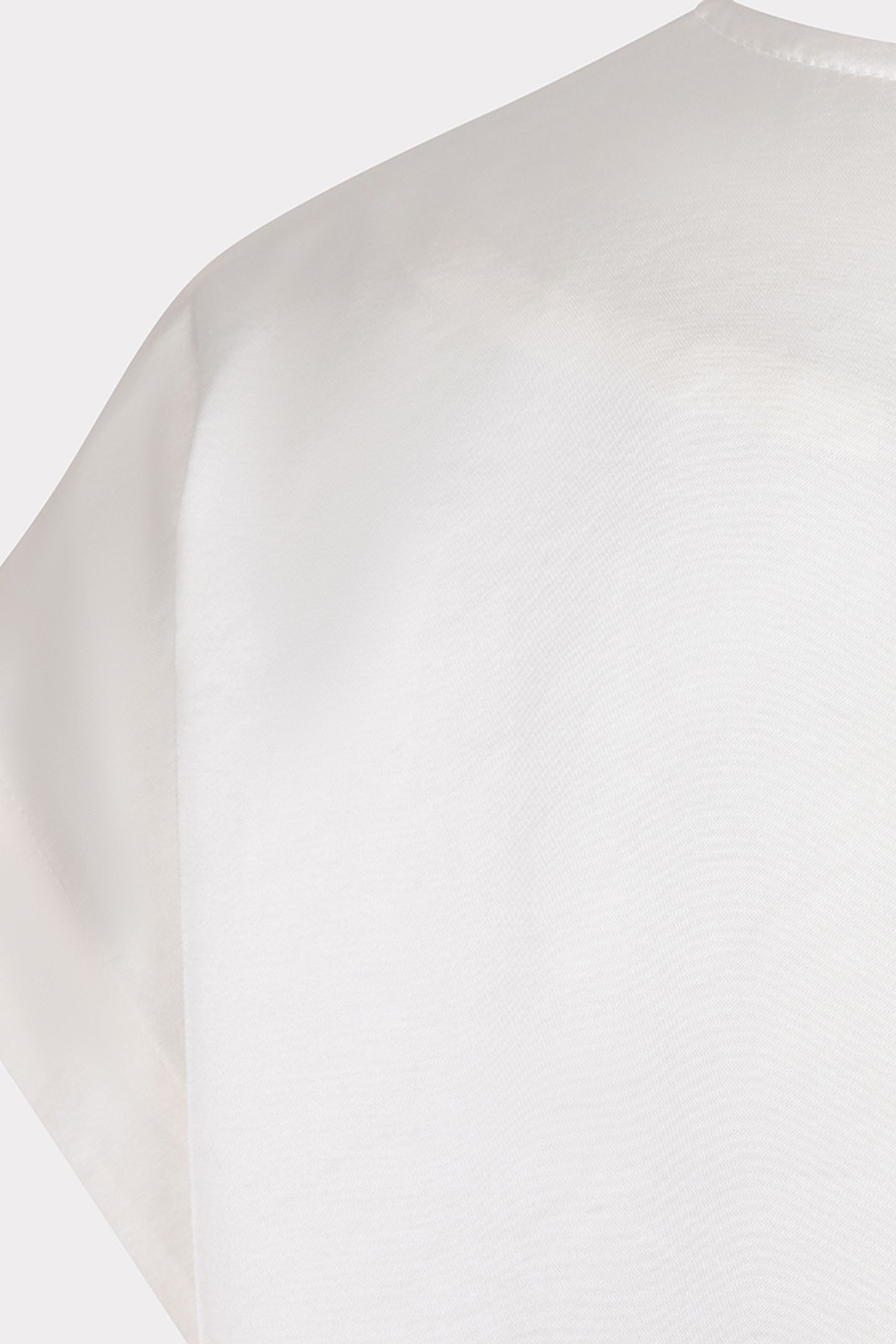 BLOUSE R-NECK SATIN LOOK OFF WHITE 8