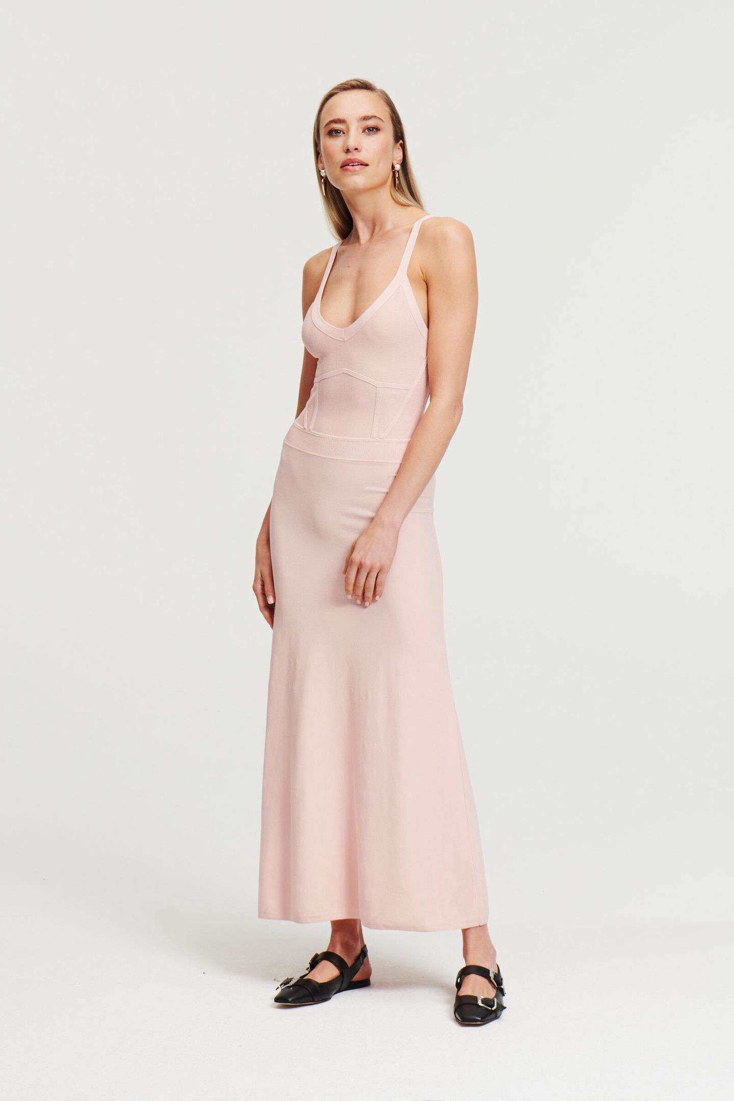 SLEEVELESS KNIT DRESS ROSE SMOKE 6