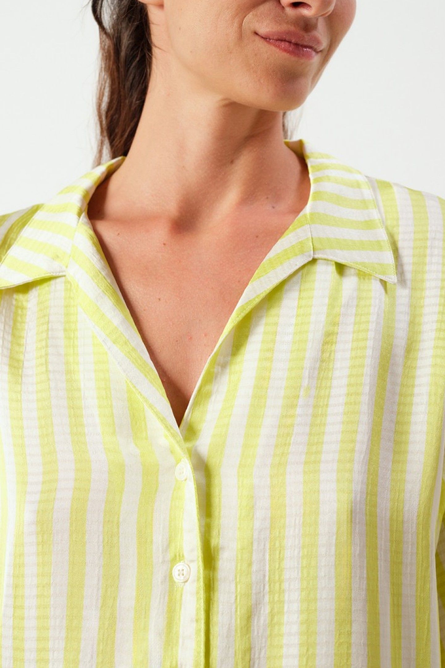 SHANING SHIRT RAYURES JAUNES FLUO 6