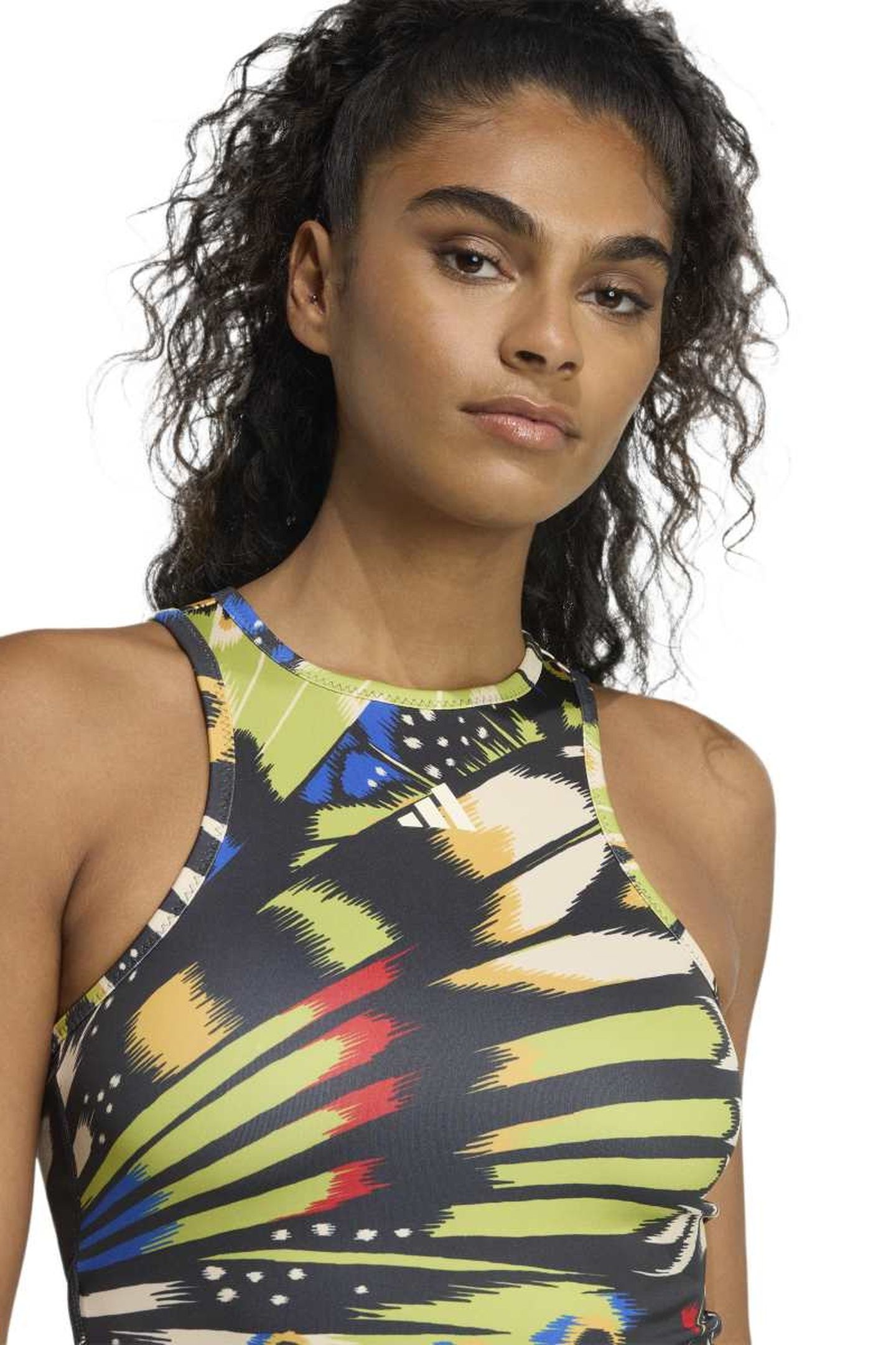 PERFORMANCE ADIDAS X FARM RIO PREMIUM DRESS BLACK 5