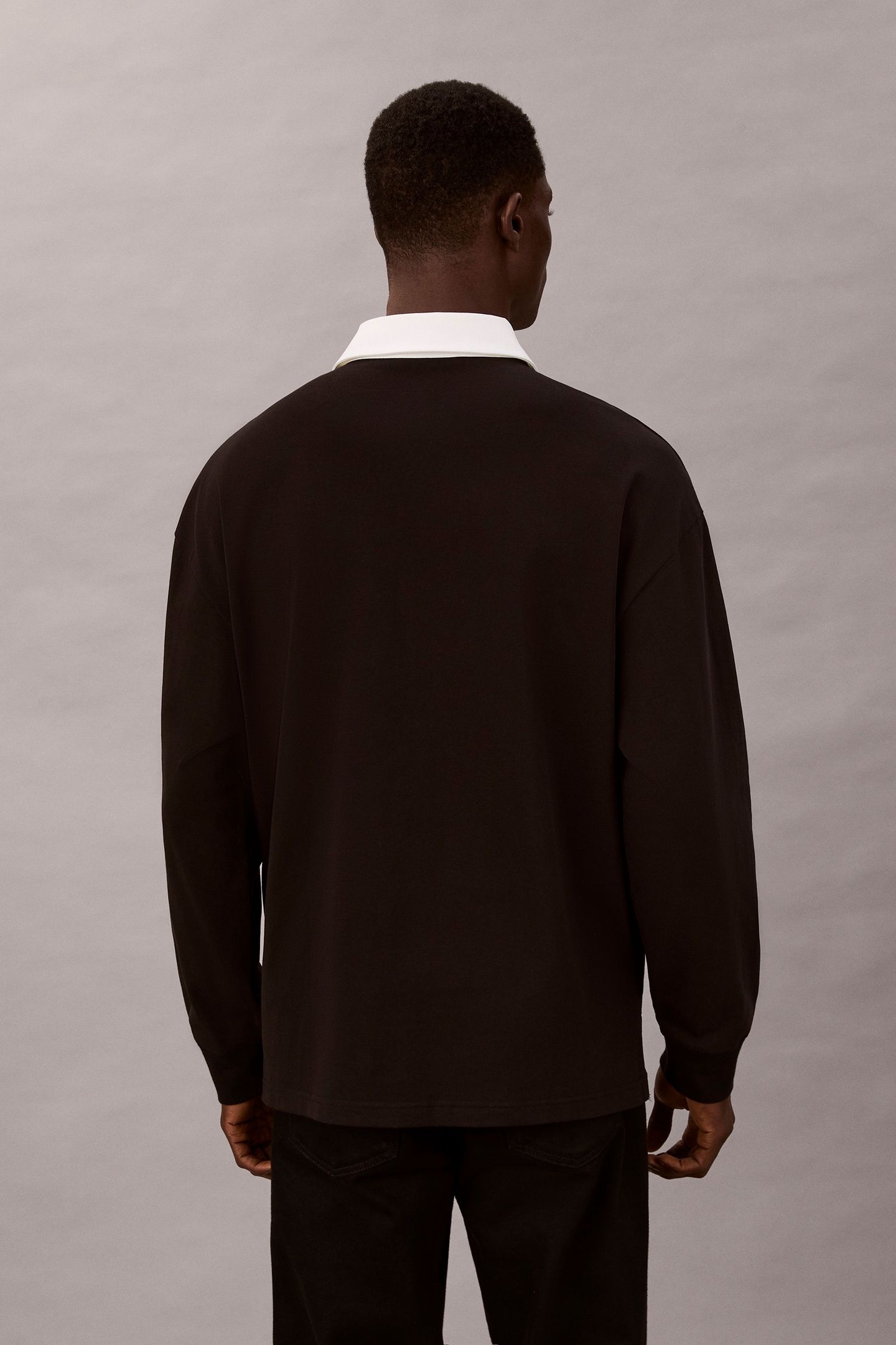 COMPACT RUGBY LS POLO BLACK 4