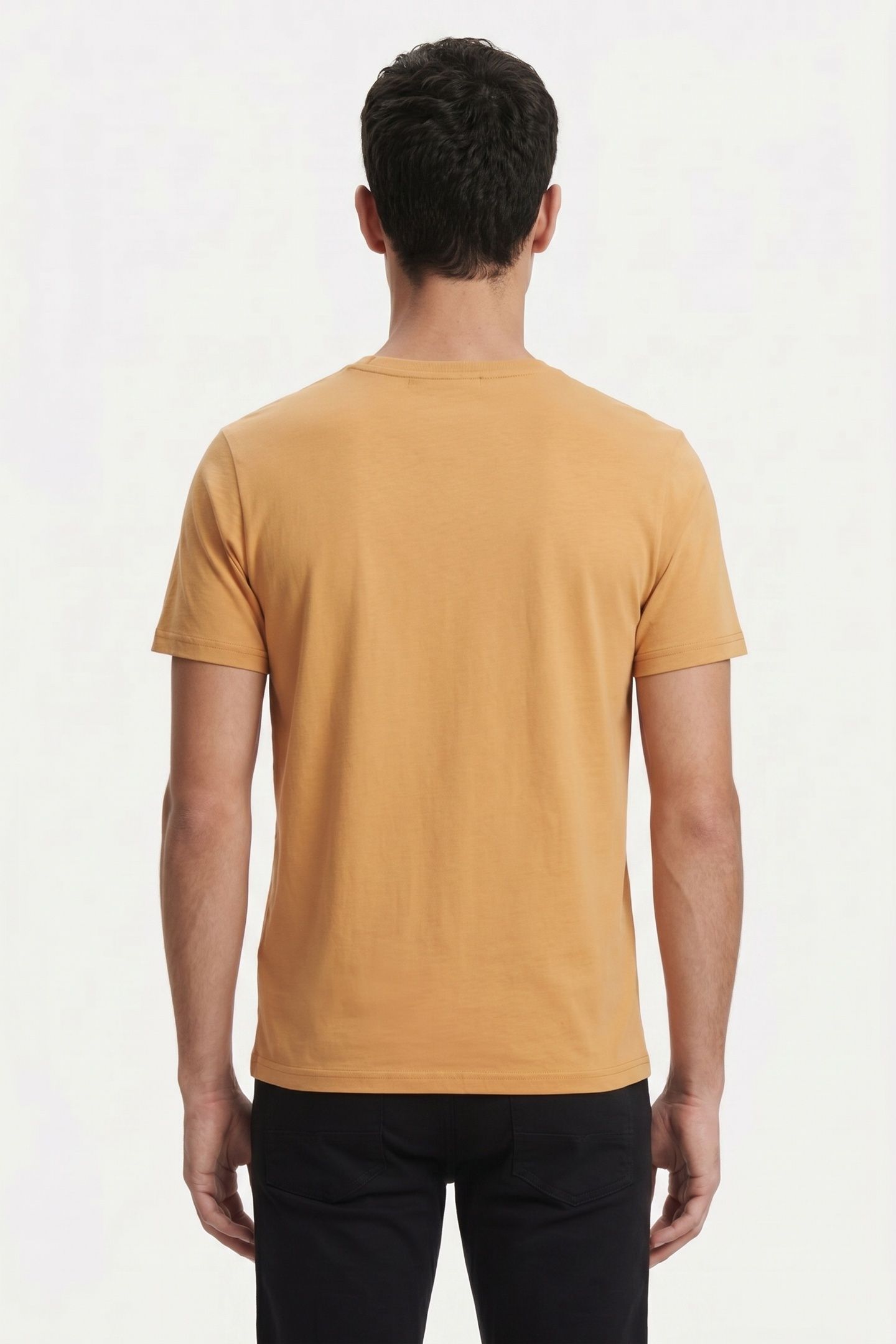 T-SHIRT CREWNECK SOLID BASIC YELLOW 2