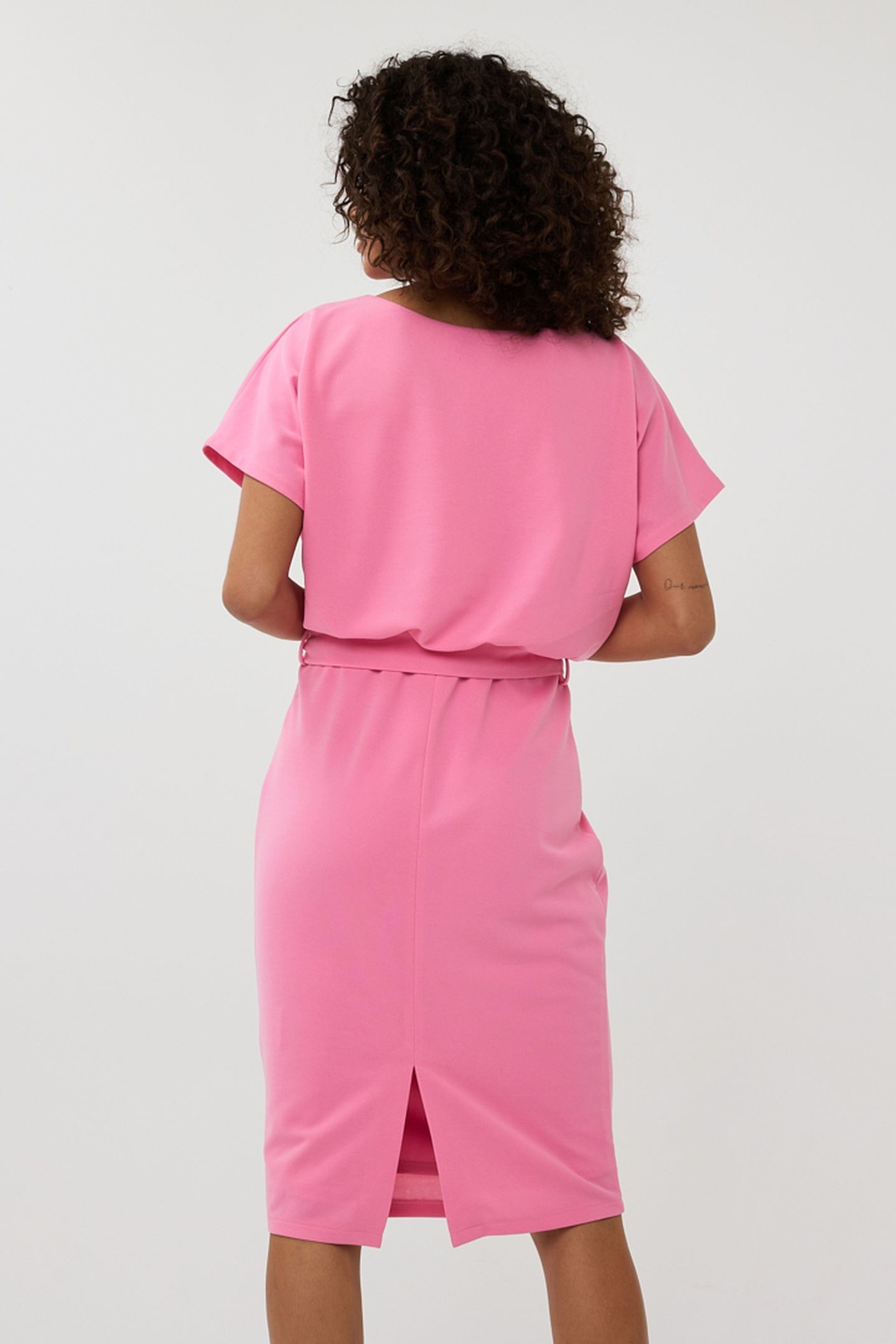 DRESS BATWING S/SLVE ROSE 4