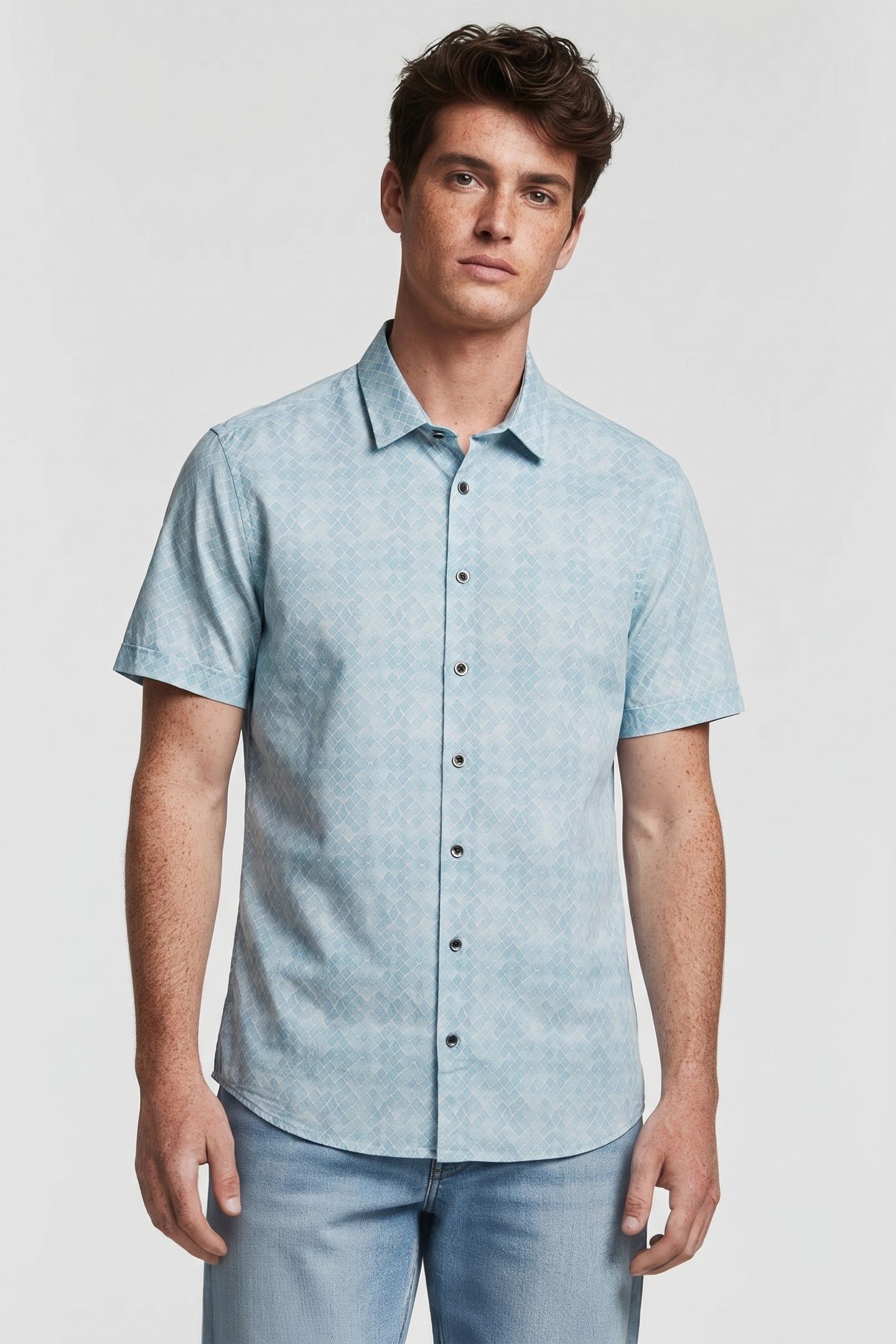 SHIRT SHORT SLEEVE ALLOVER PRINTED CLOUD 1