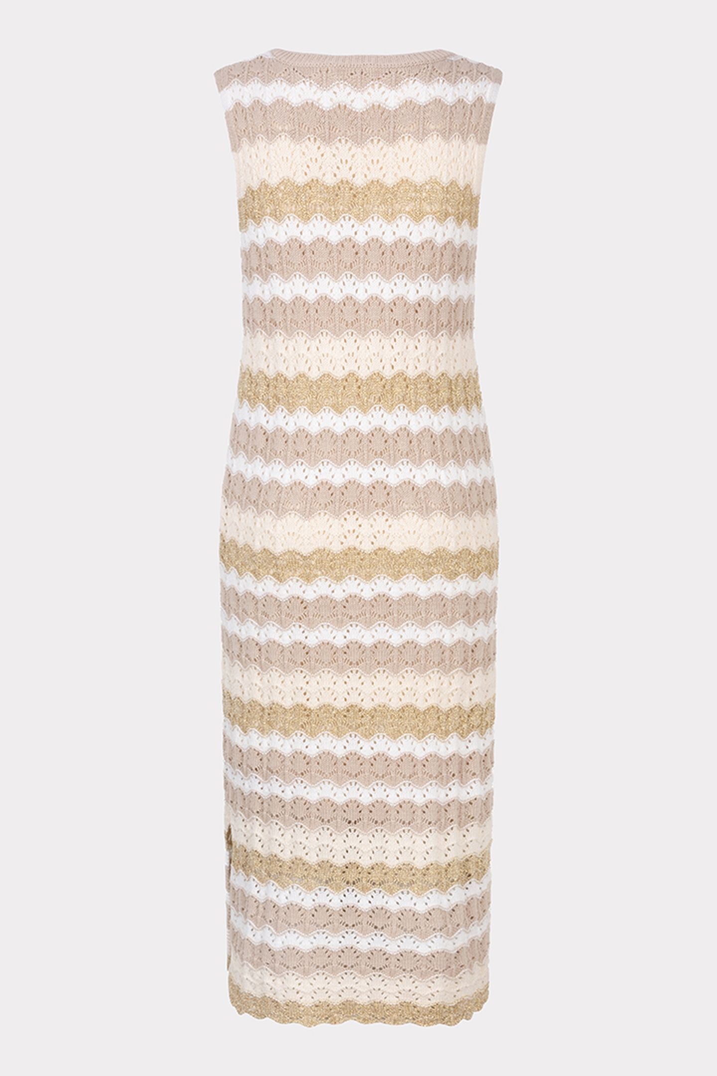 DRESS AJOUR STRIPE KNIT PRINT 4