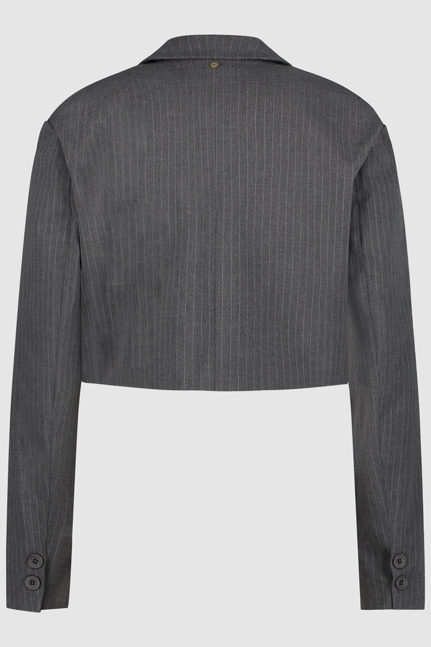 LAURA BLAZER DARK GREY STRIPE 1