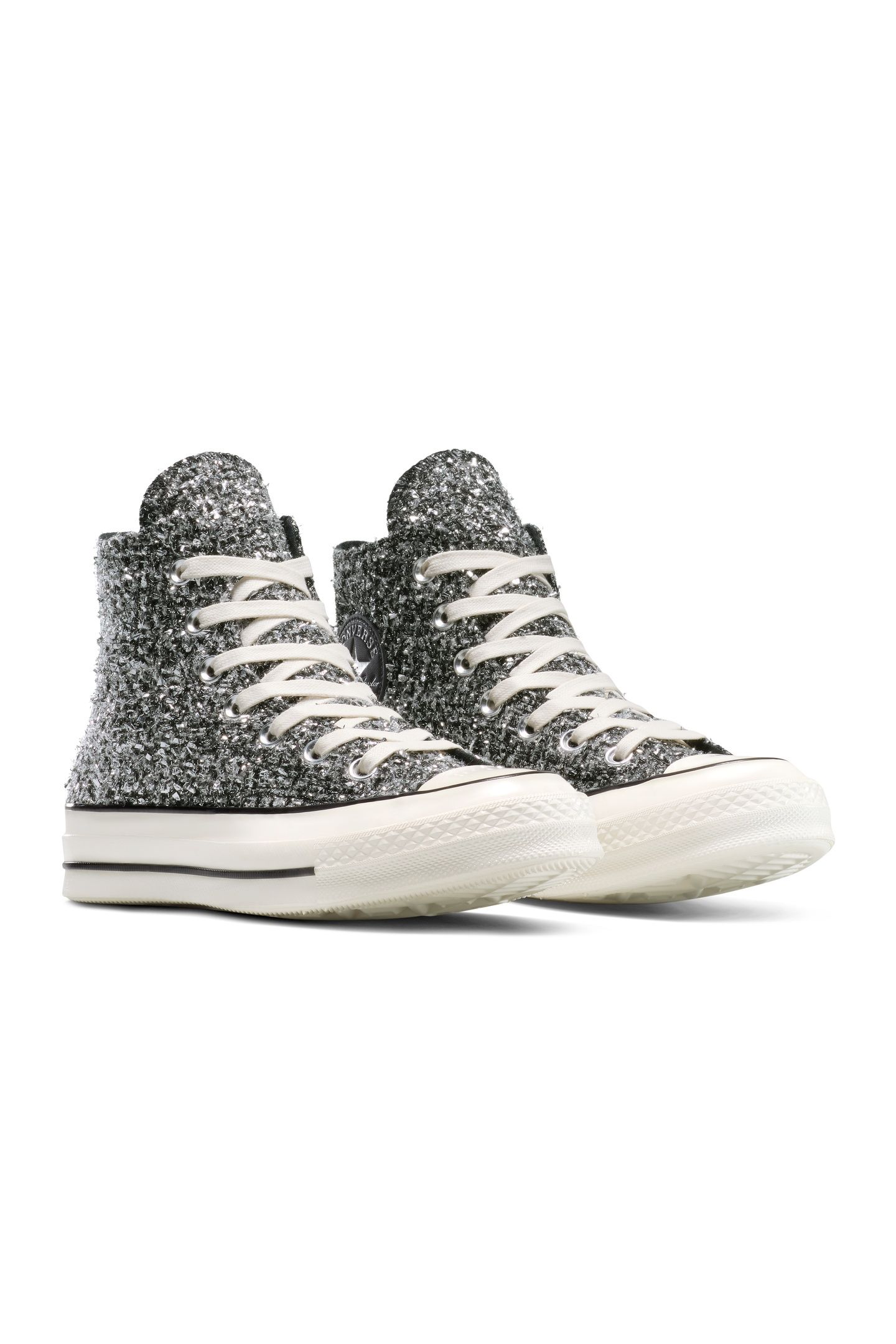 UNISEX CHUCK 70 HI BLACK/SILVER/EGRET 6