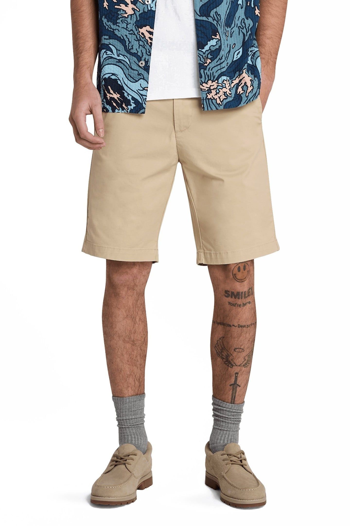 TWILL CHINO SHORT MEDIUM BEIGE 2