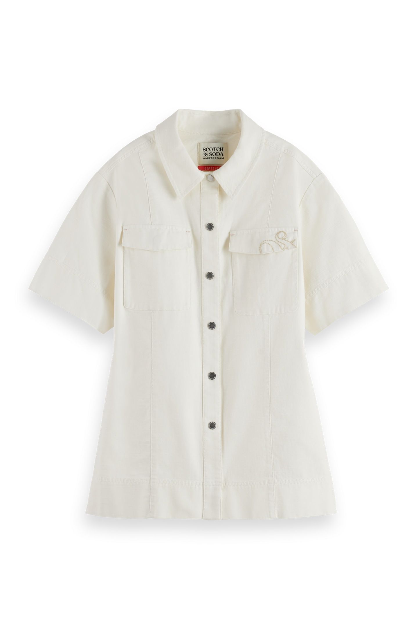 PATCH POCKET SHORT SLEEVE SHIRT EGGNOG 4