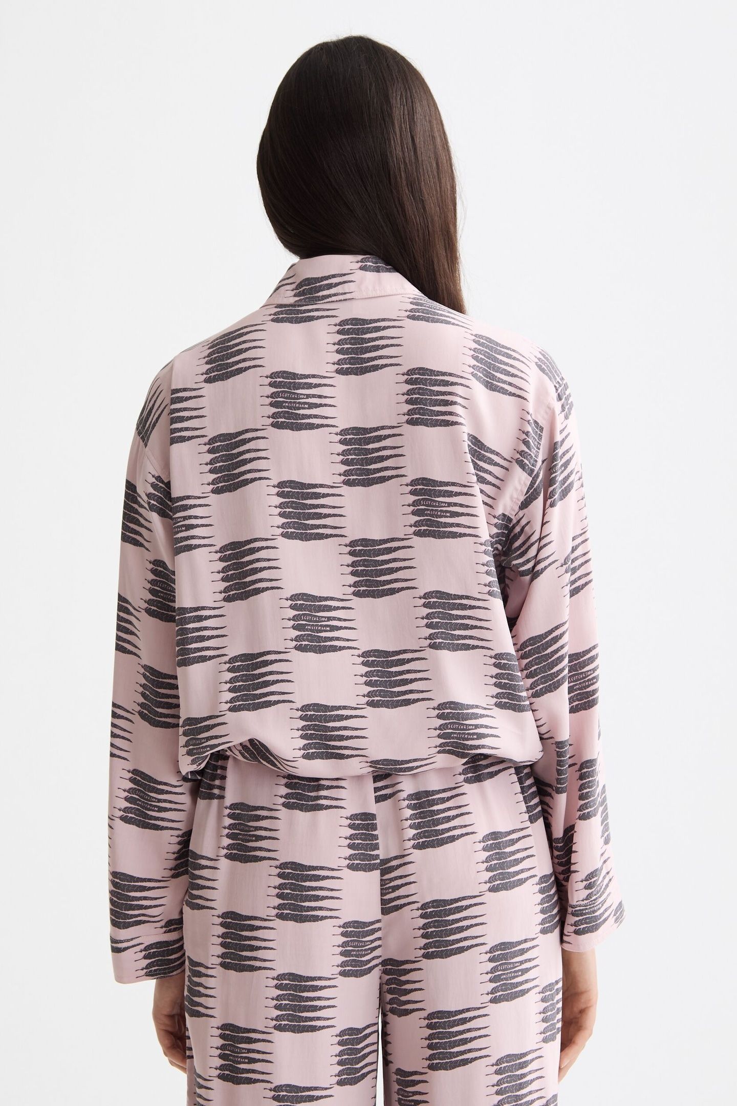 PRINTED UTILITY SHIRT FEATHER BLOCK 5