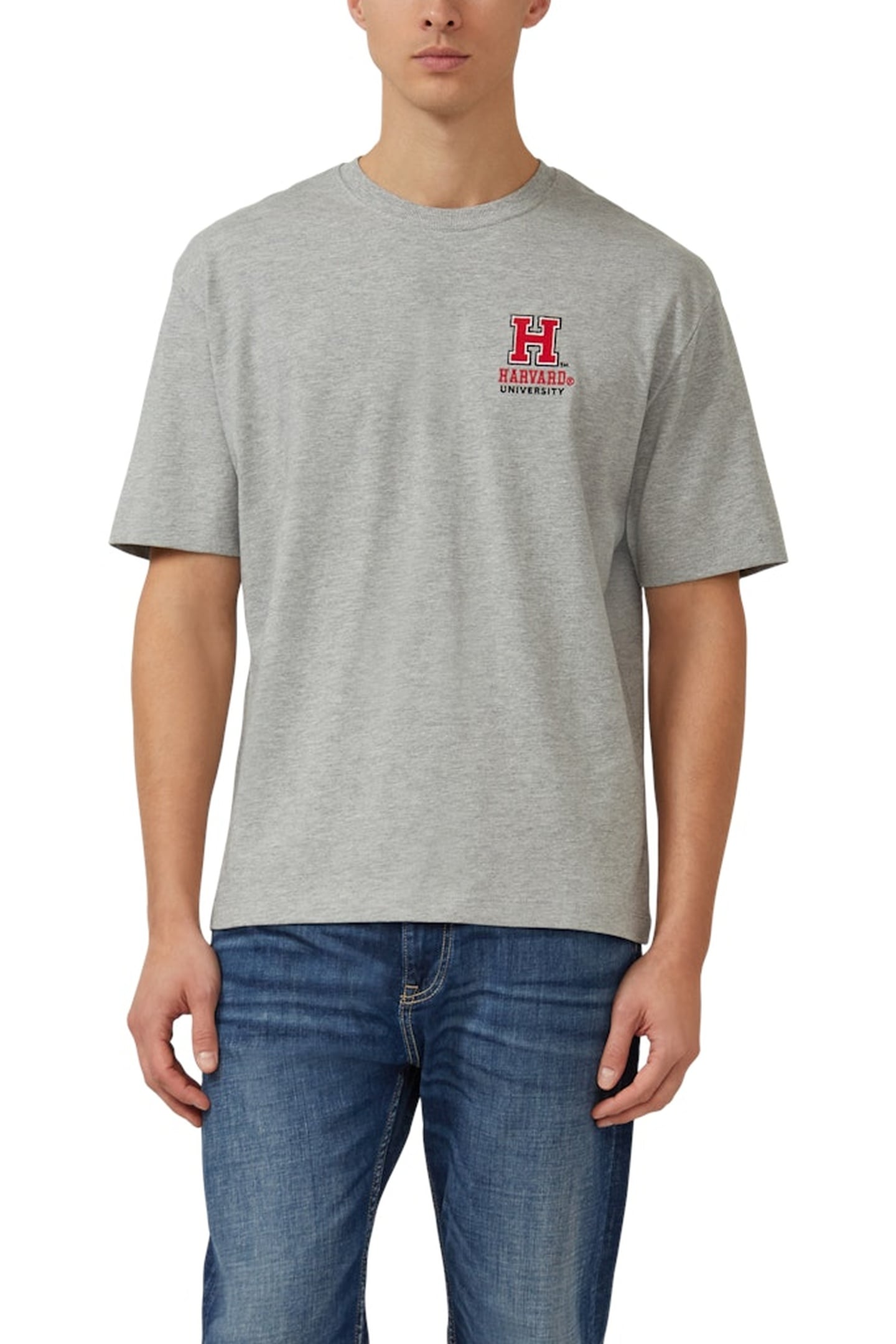 S.OLIVER T-SHIRTS GREY/BLACK 1