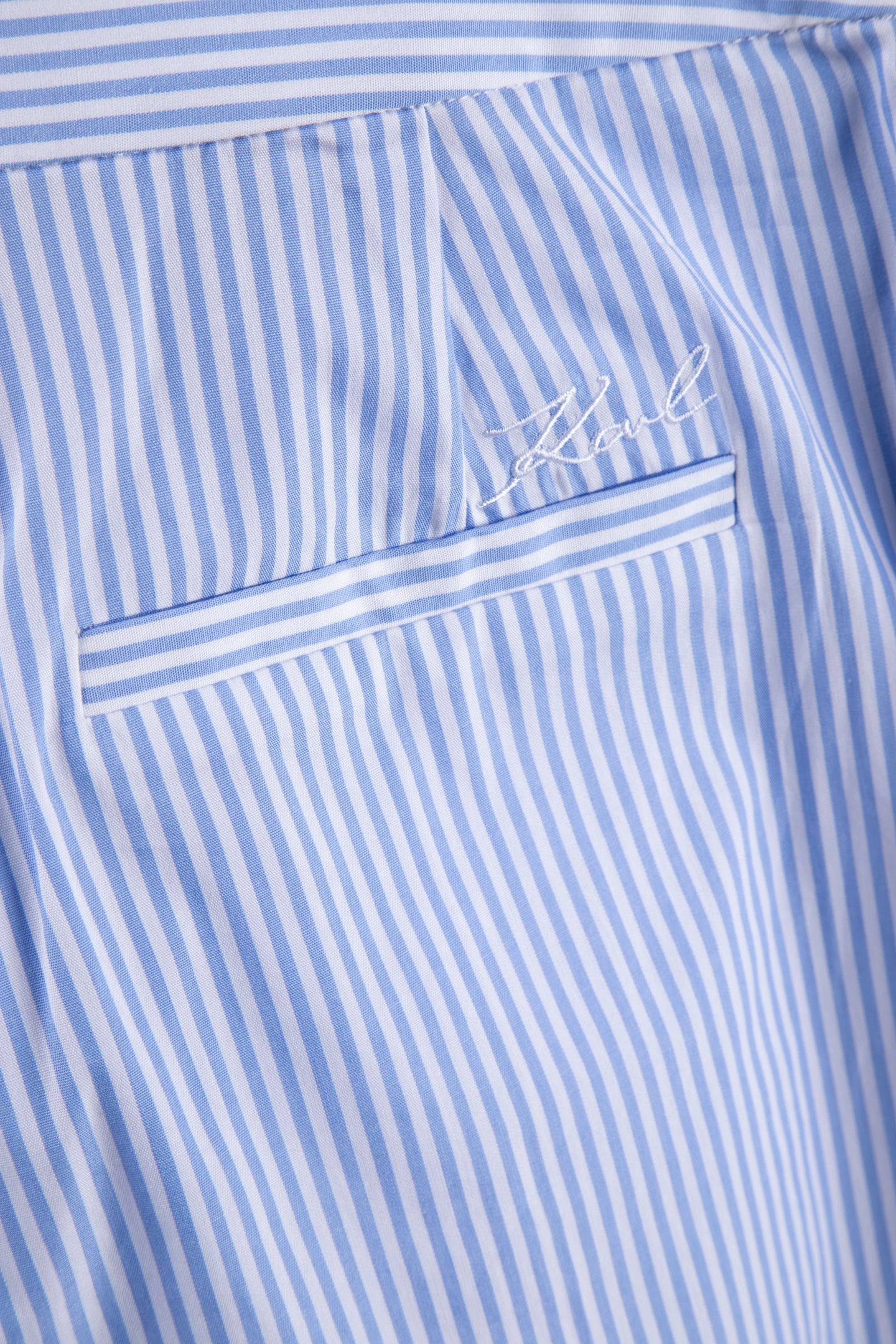 EMBROIDERY CUT OUT SHORTS ULTRAMARINE-WHITE STRIPE 4