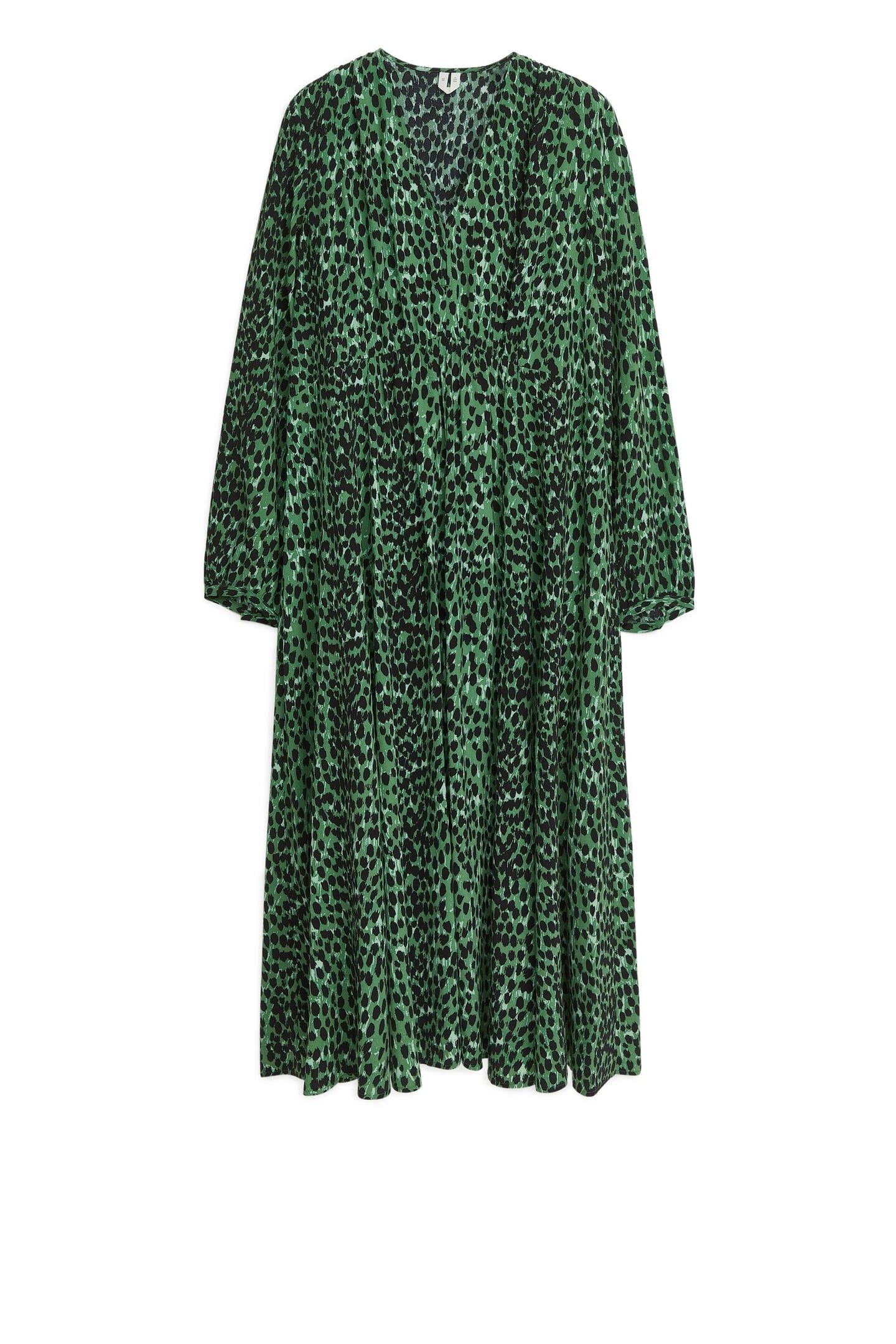 GILI AOP DRESS GREEN 3