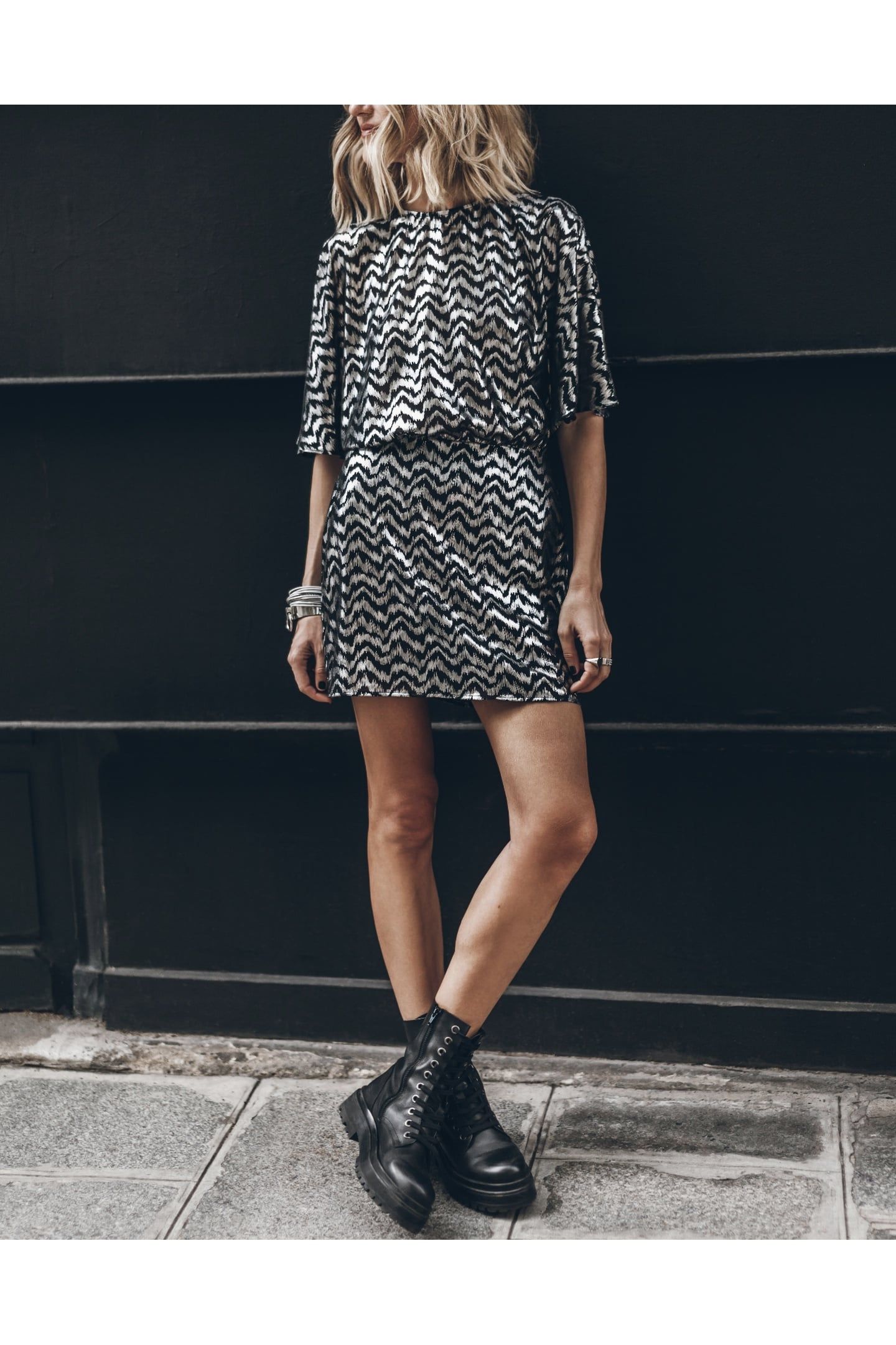 THE SHORT METALLIC DRESS 1