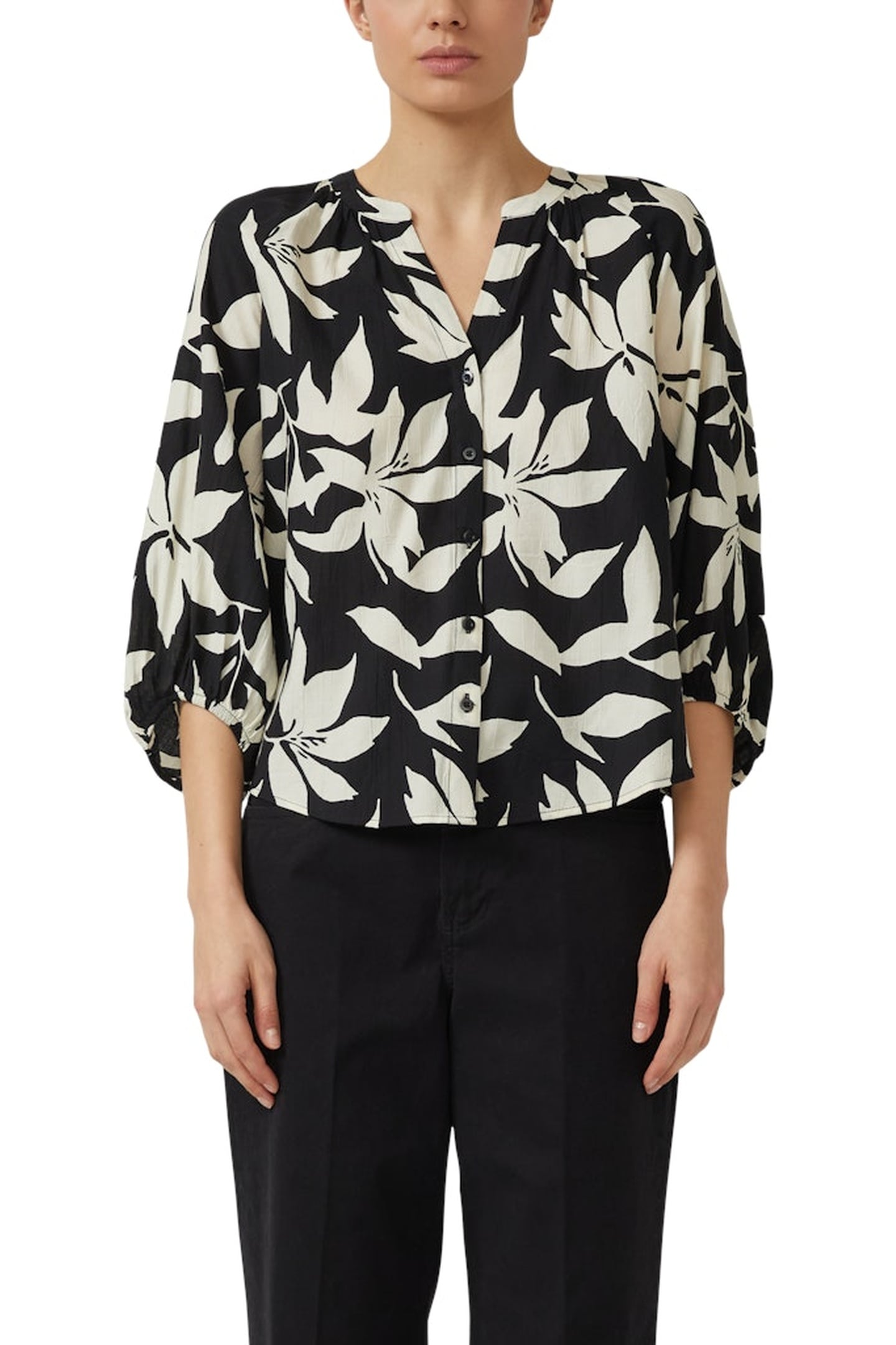 S.OLIVER BLOUSES BLACK 1