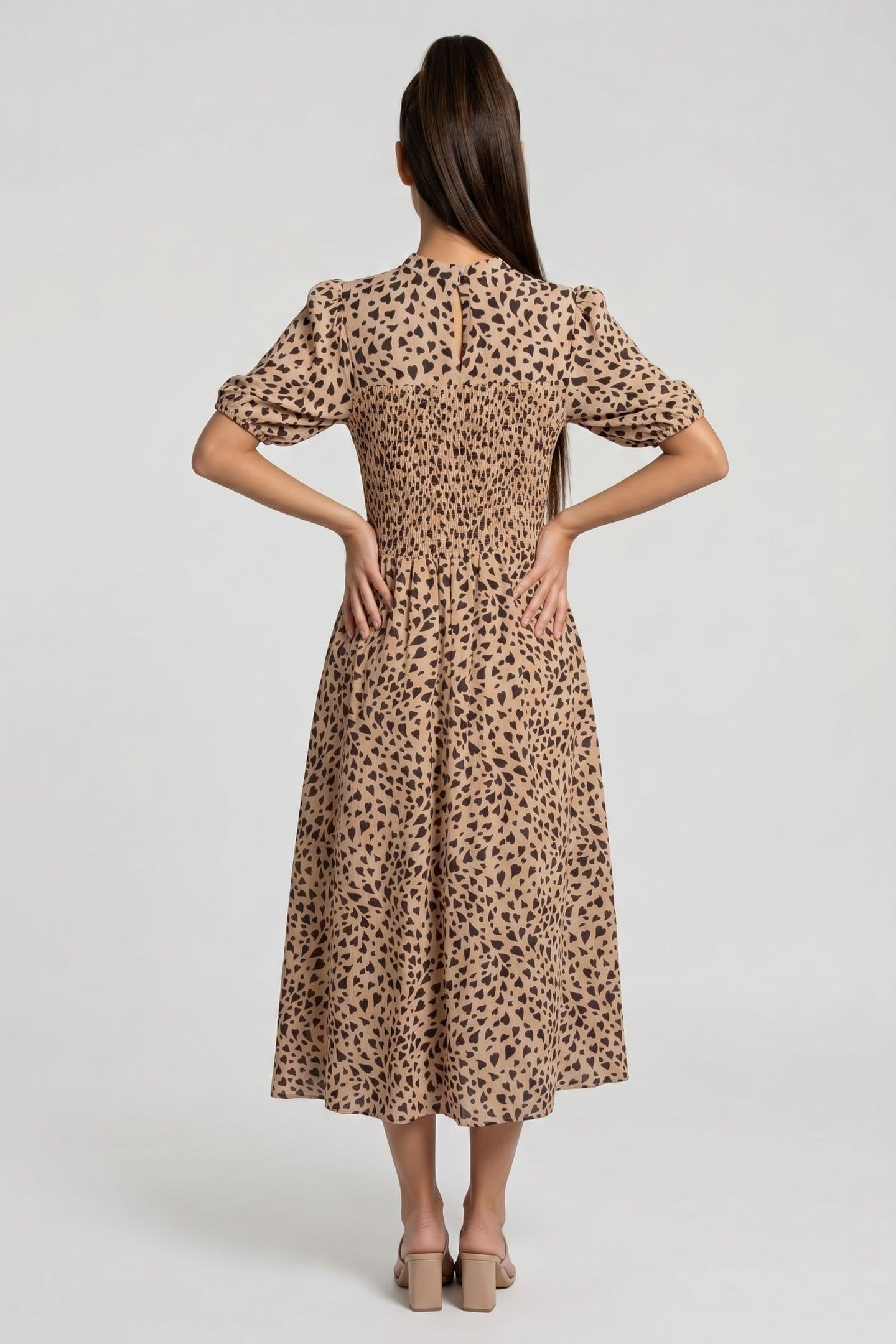 ANYSE DRESS BEIGE 2