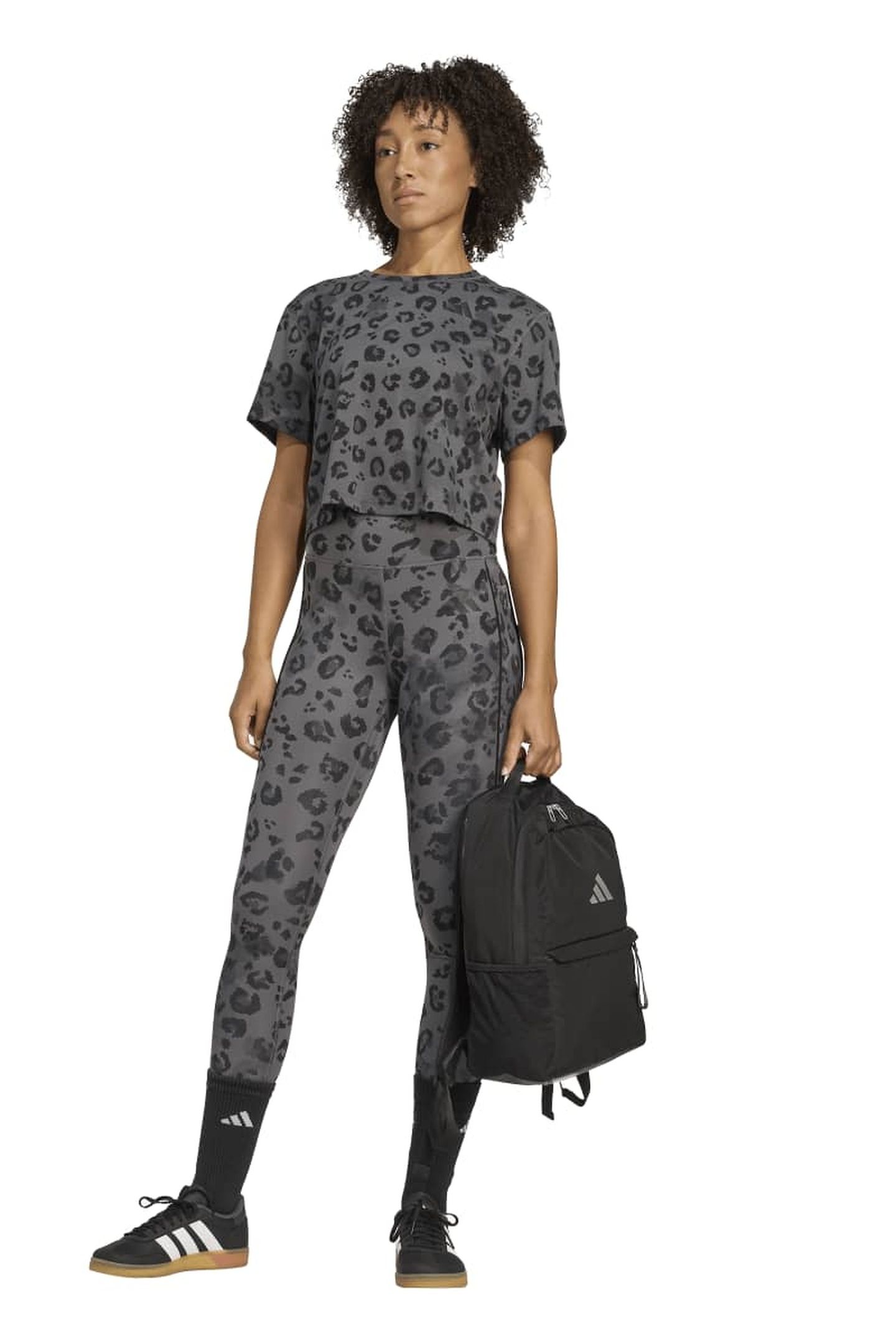 PERFORMANCE OPTIME ESSENTIALS FULL LENGTH LEGGINGS PRINT GRE 3