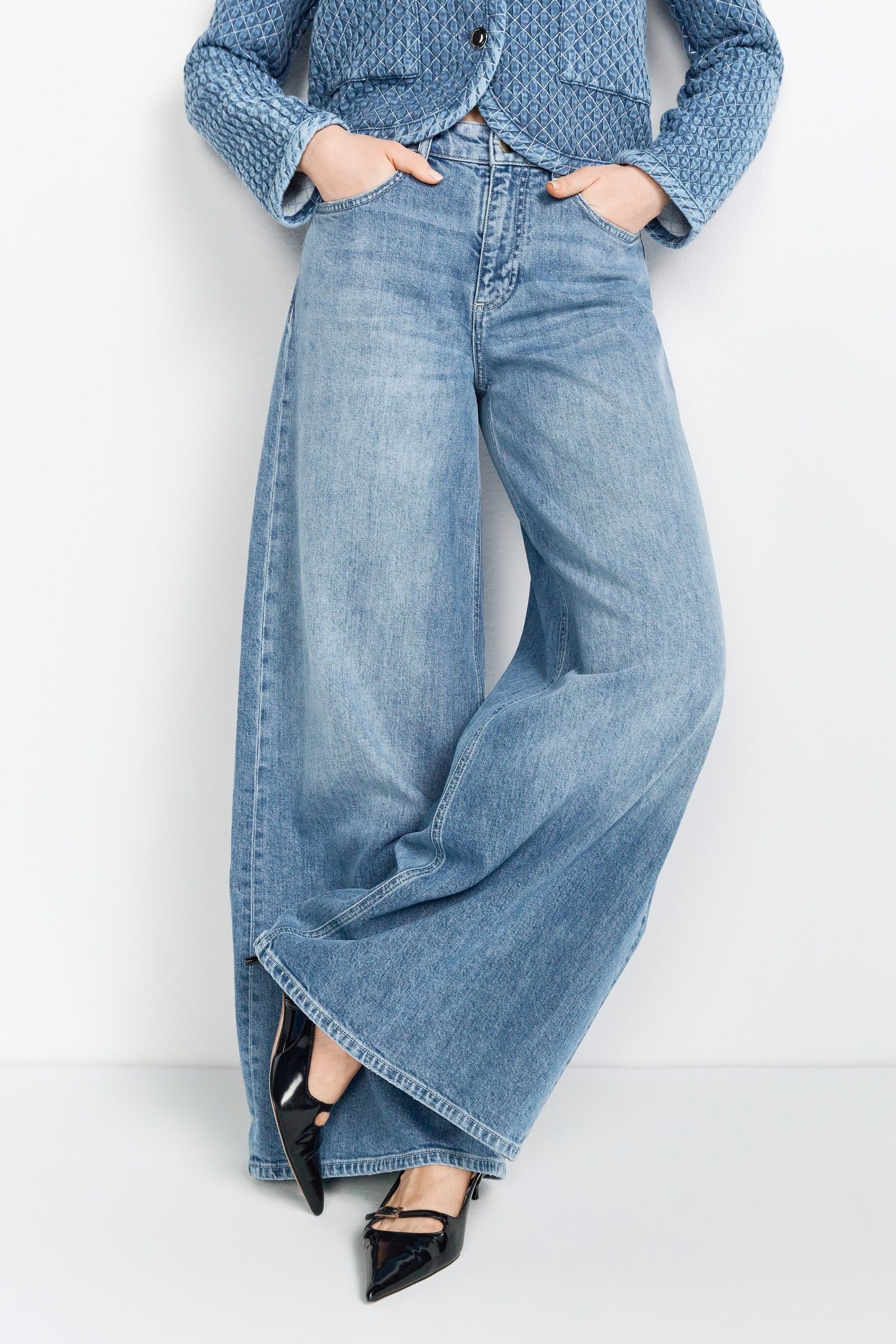 SUPER FLARE BLUE DENIM ORGANIC 2