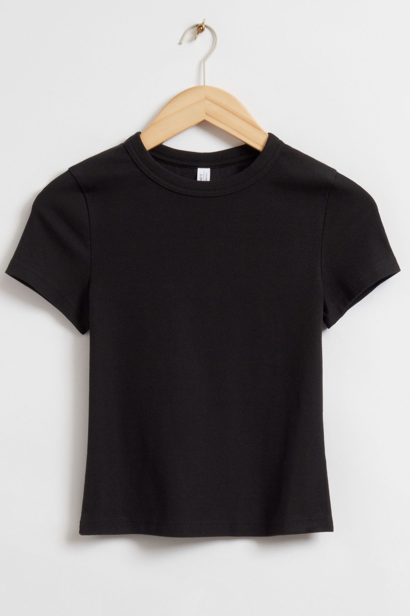 GUNNI RIB T-SHIRT BLACK 4