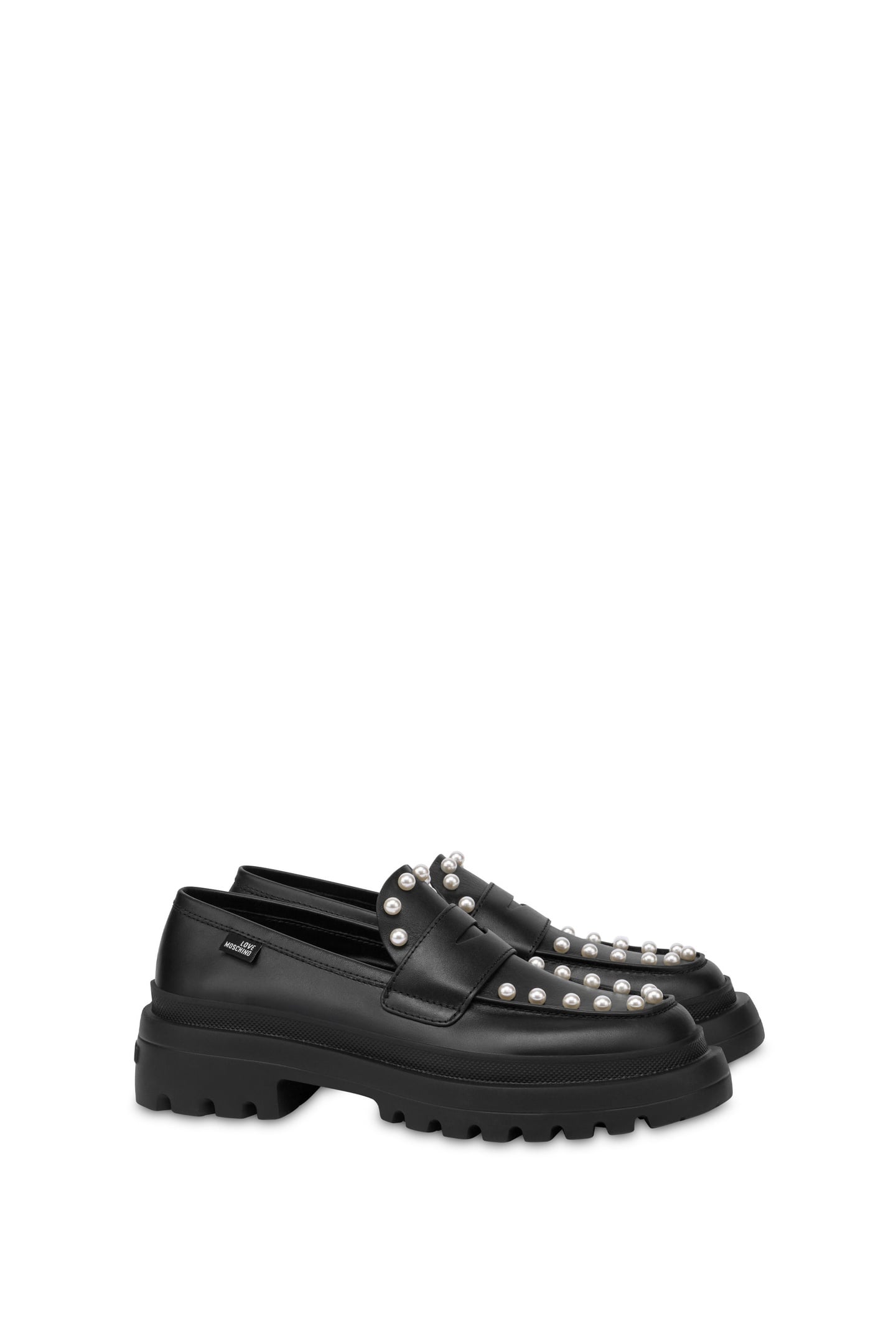 HER LOVE CALFSKIN LOAFERS BLACK 2