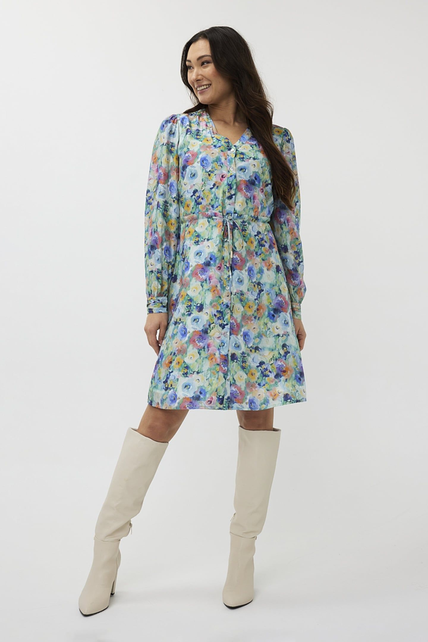 DRESS MIDI UTOPIA FLOWER PRINT 1