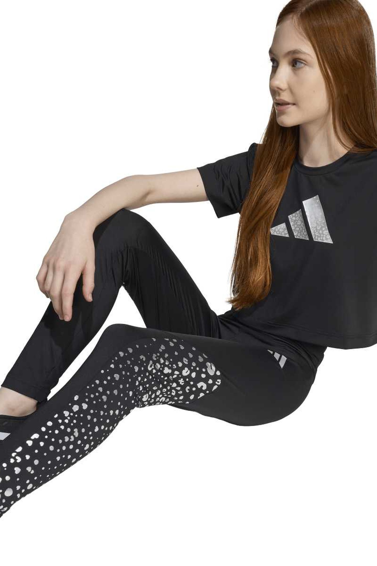 SPORTSWEAR TRAIN ESSENTIALS GLAM PRINT LEGGINGS BLACK 2