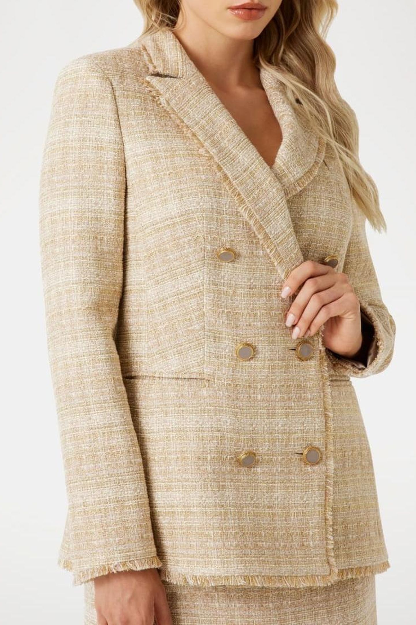 CLAUDIA DOUBLE BREAS VELVET TAUPE LUX TWE 7
