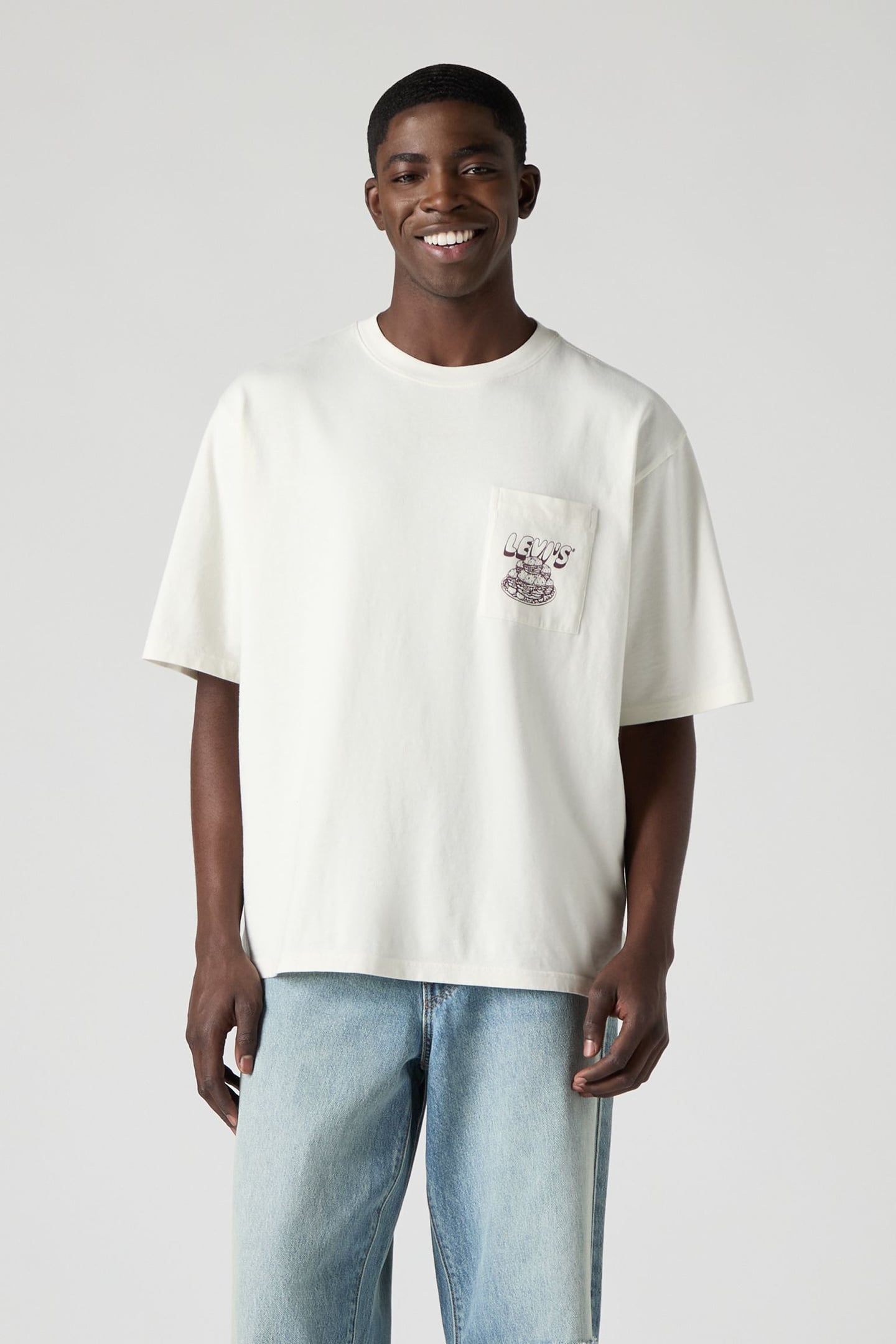 LSE HALF SLEEVE GR PCKT T LEVIS FLAVOR 2