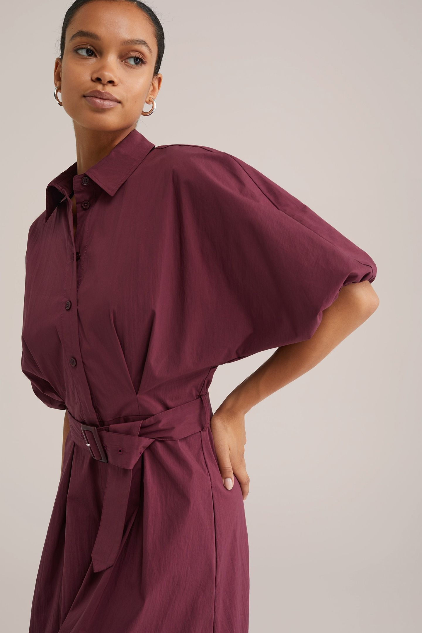 DRESS MID LENGTH VINTAGE RED 6