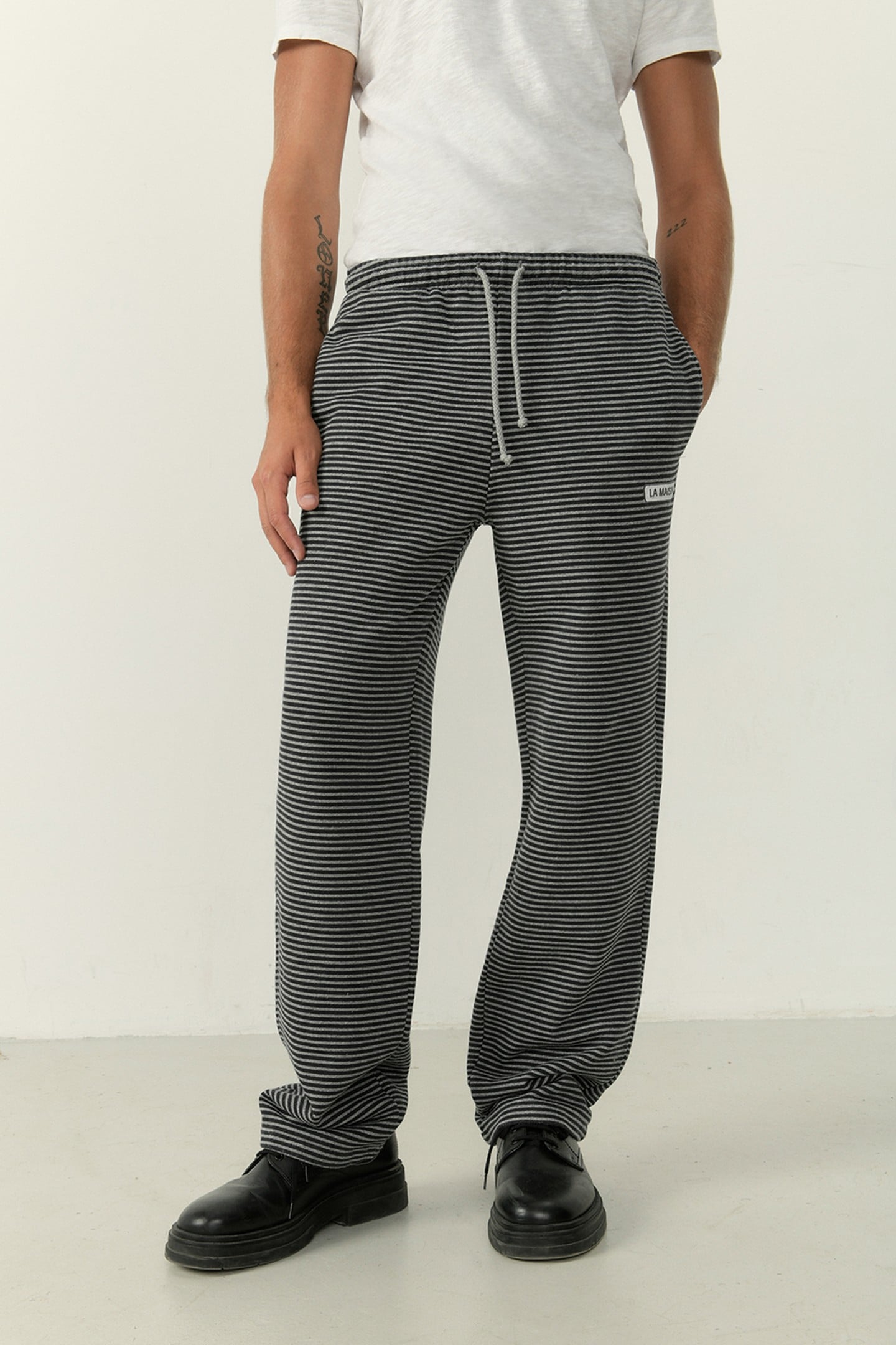 TUZBAY SWEAT PANTS CARBONE RAYE GRIS CHINE 1